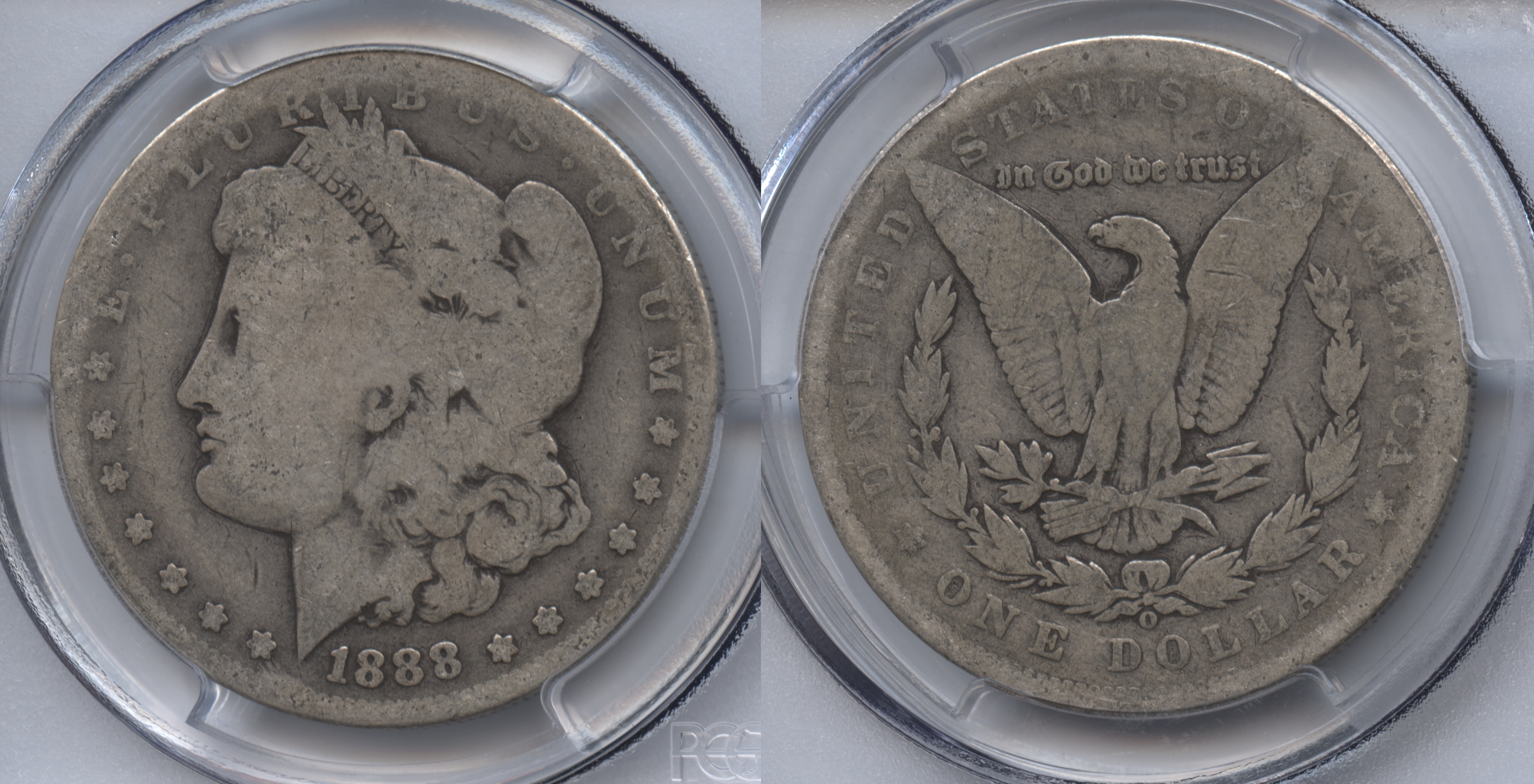 1888-O Morgan Silver Dollar PCGS AG-03 VAM-7A Shooting Star