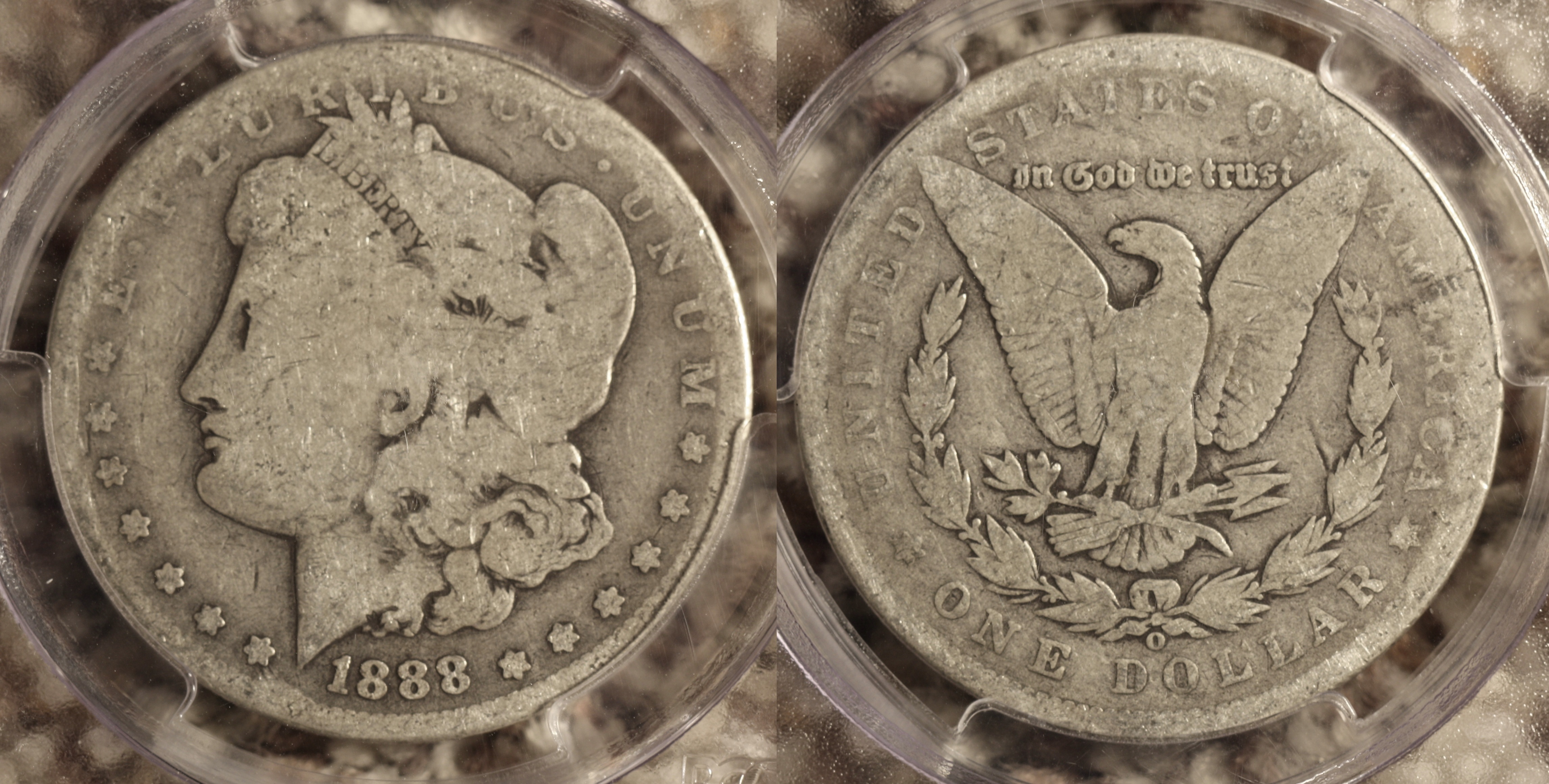 1888-O Morgan Silver Dollar PCGS AG-03<br>VAM-7A Shooting Star camera