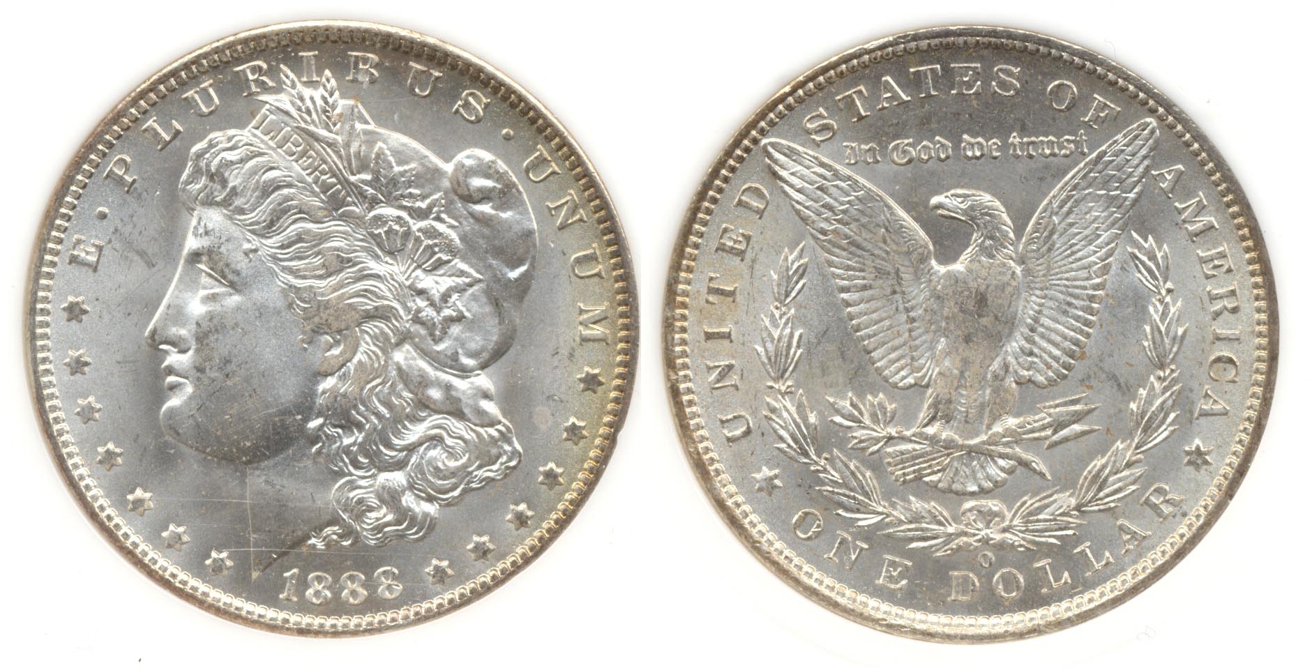 1888-O Morgan Silver Dollar PCI MS-65