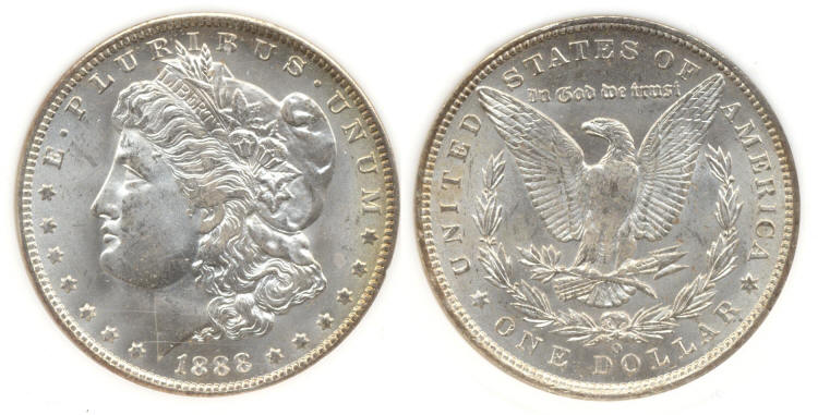 1888-O Morgan Silver Dollar PCI MS-65 small