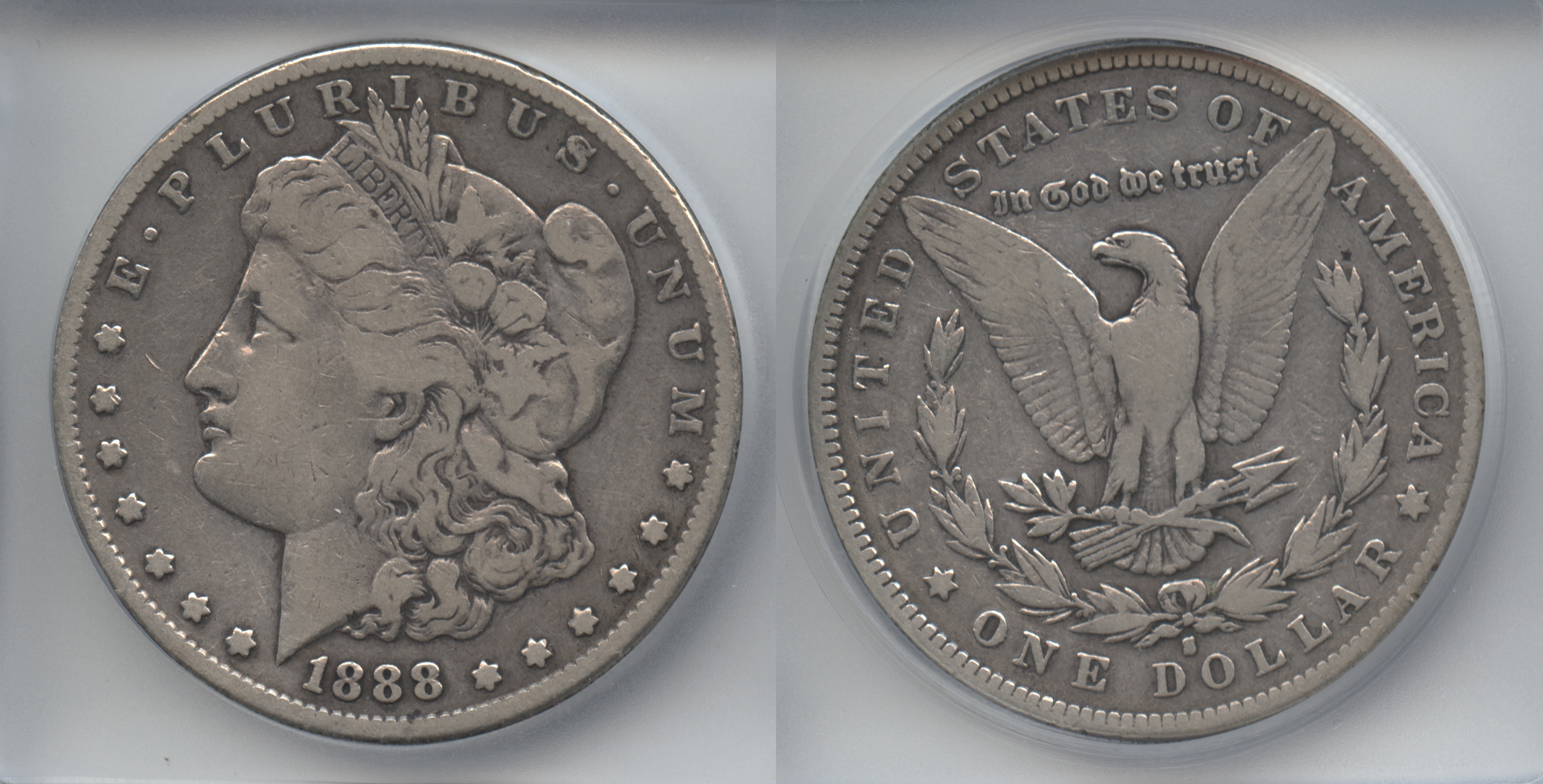 1888-S Morgan Silver Dollar ICG Fine-12