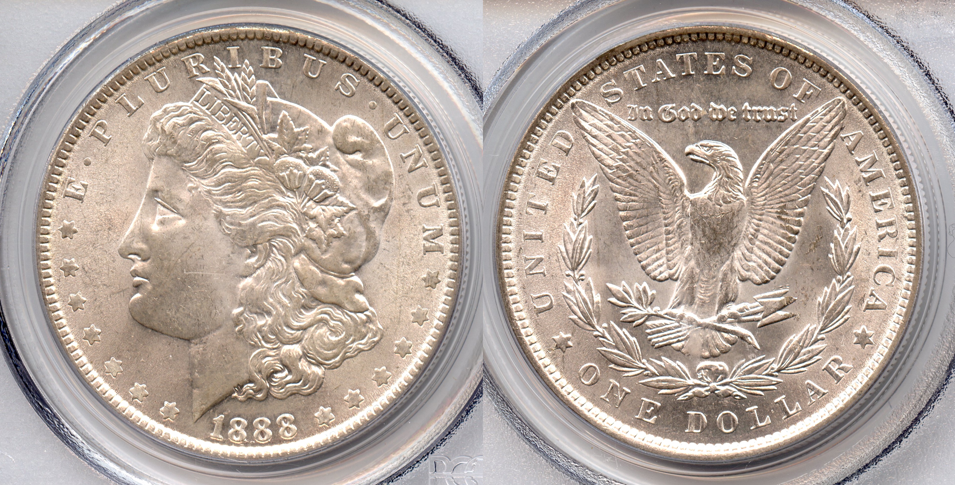 1888 Morgan Silver Dollar PCGS MS-63 #b