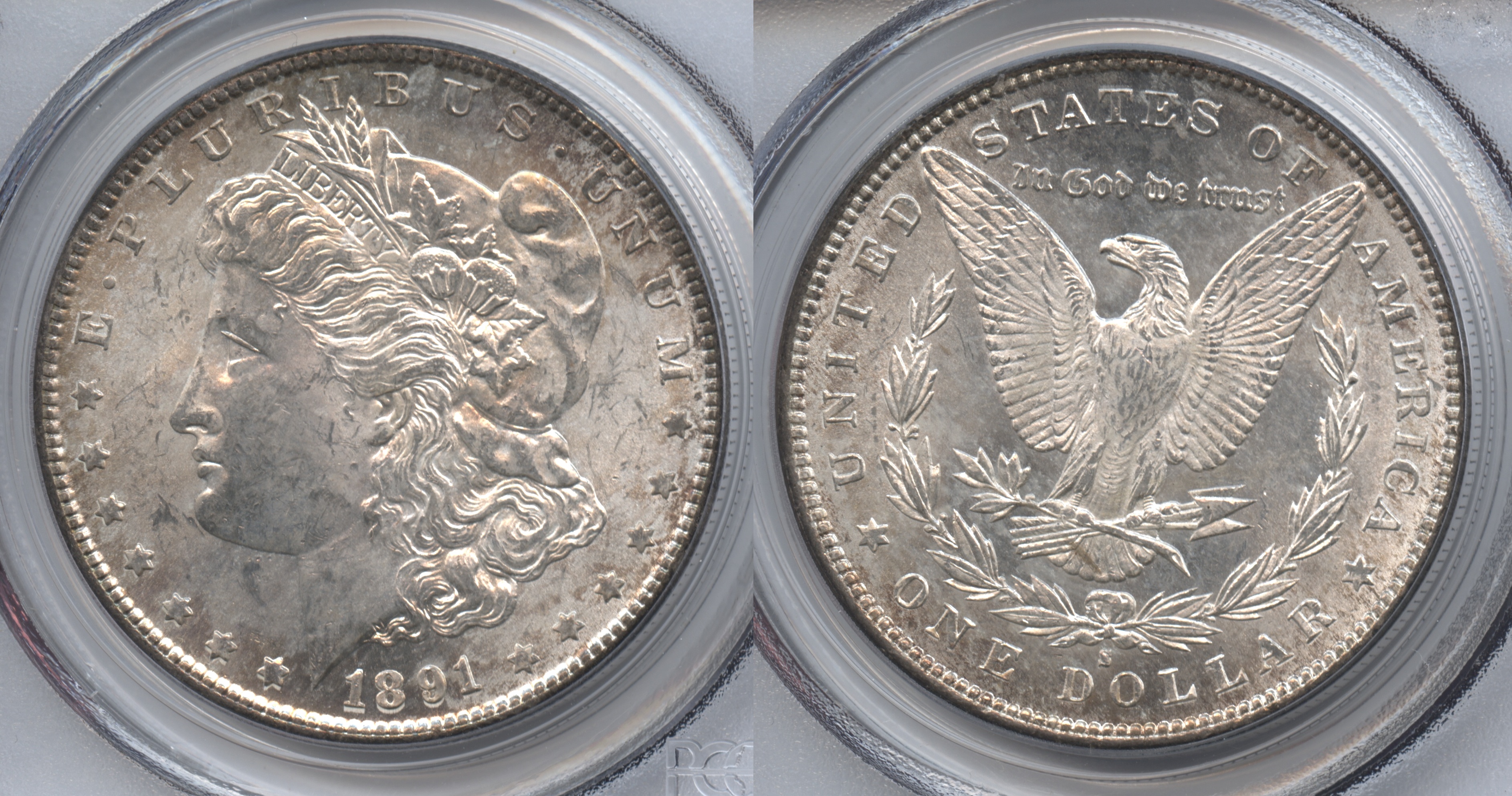 1891-S Morgan Silver Dollar PCGS MS-63