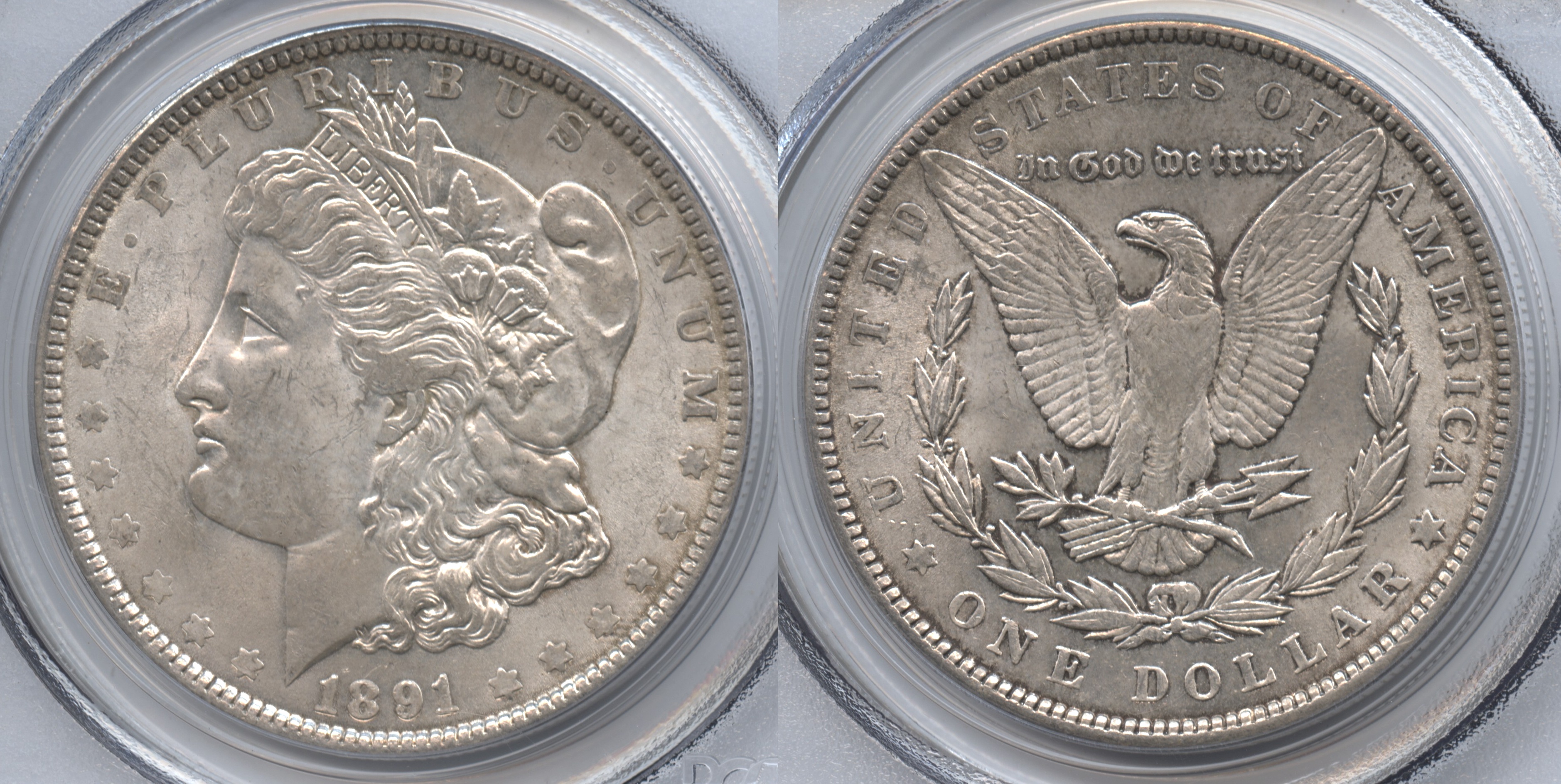 1891 Morgan Silver Dollar PCGS MS-62