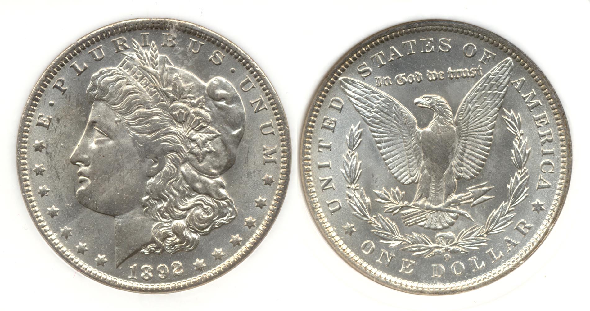 1892-O Morgan Silver Dollar PCI MS-62