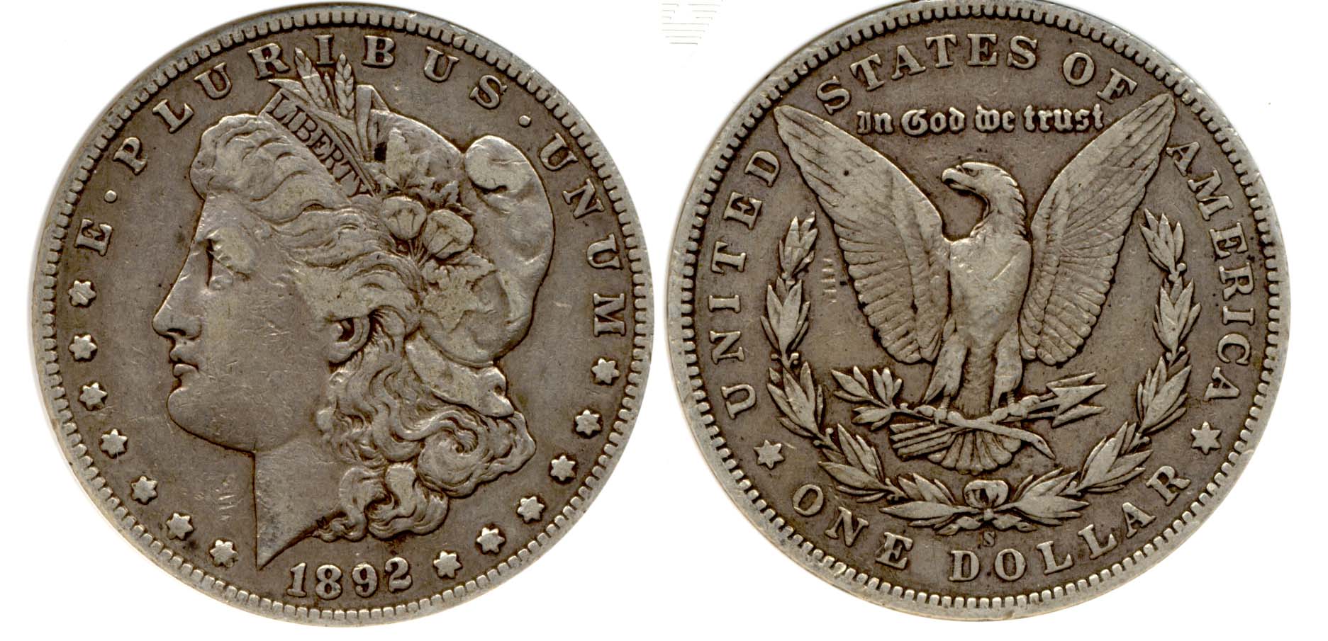 1892-S Morgan Silver Dollar ANACS VF-30