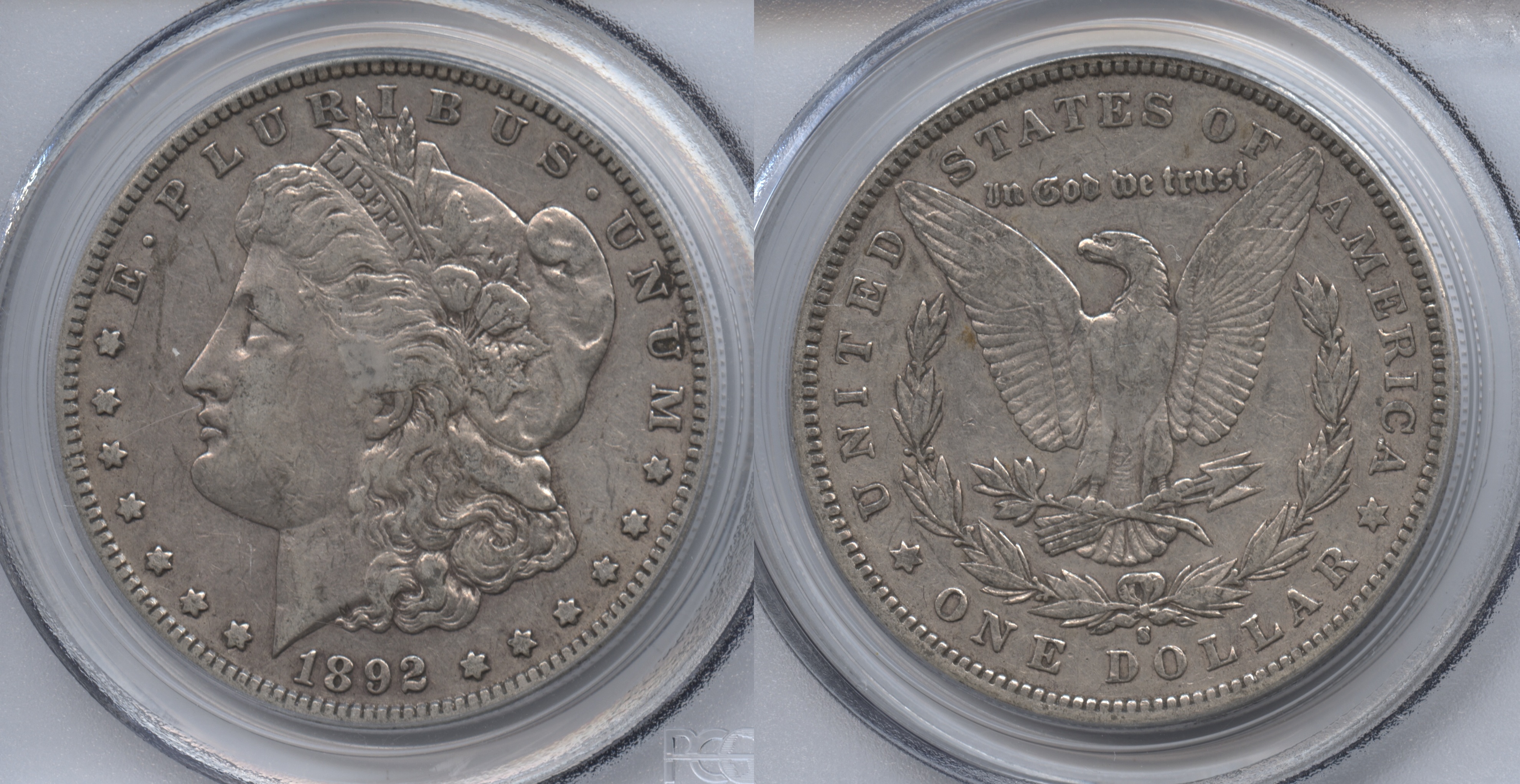 1892-S Morgan Silver Dollar PCGS EF-40