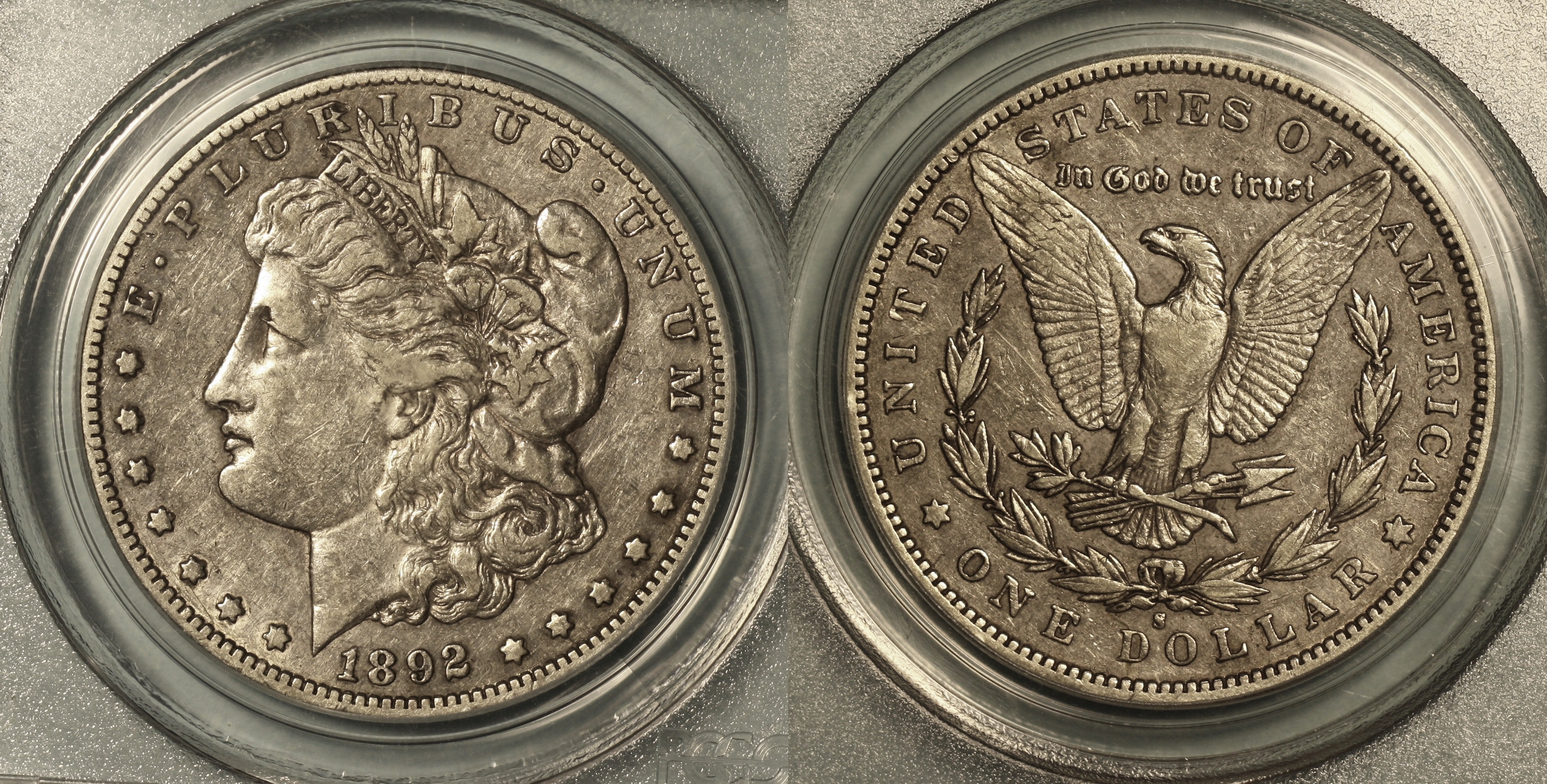 1892-S Morgan Silver Dollar PCGS EF-40 #a camera