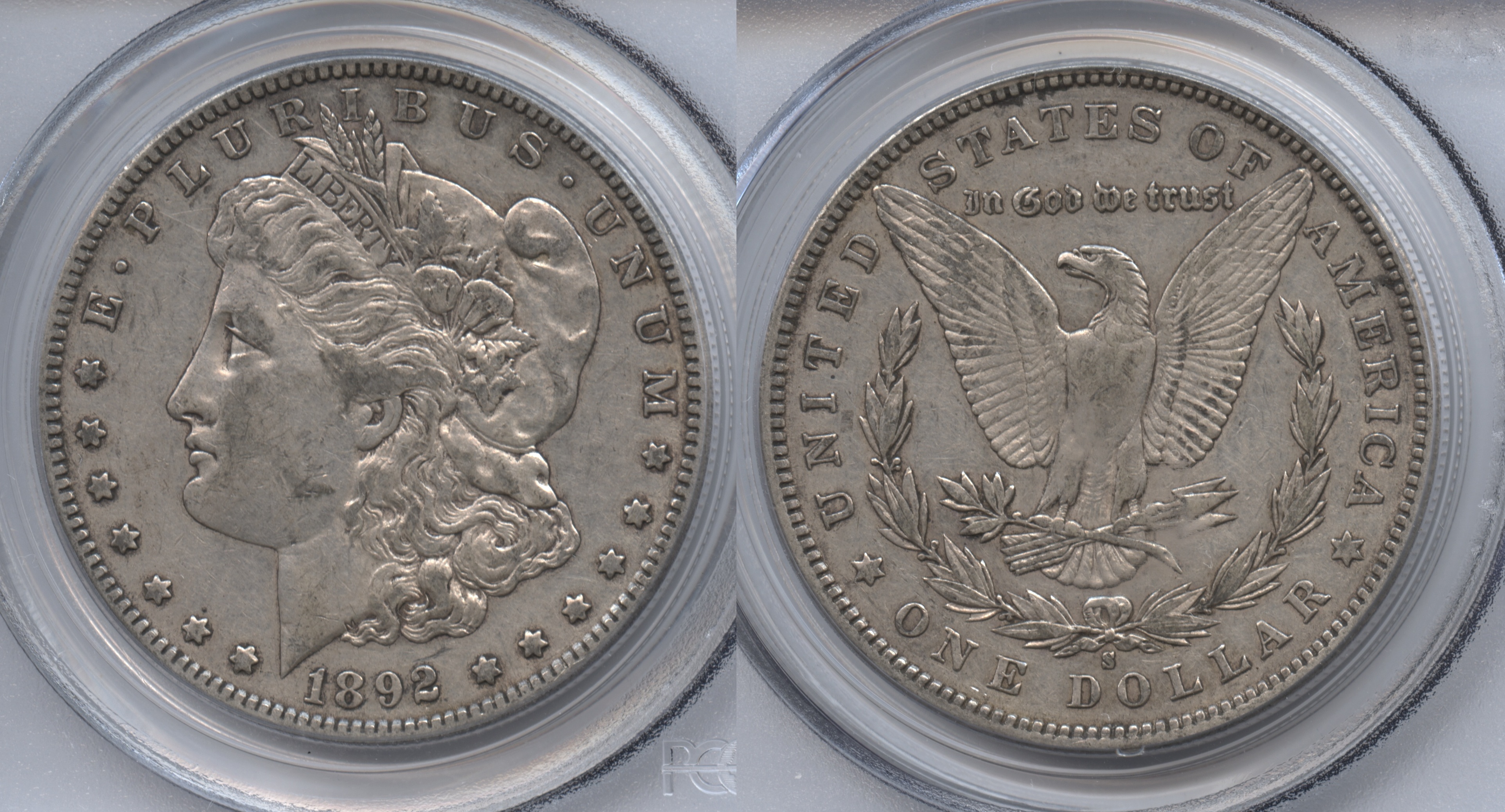 1892-S Morgan Silver Dollar PCGS EF-45