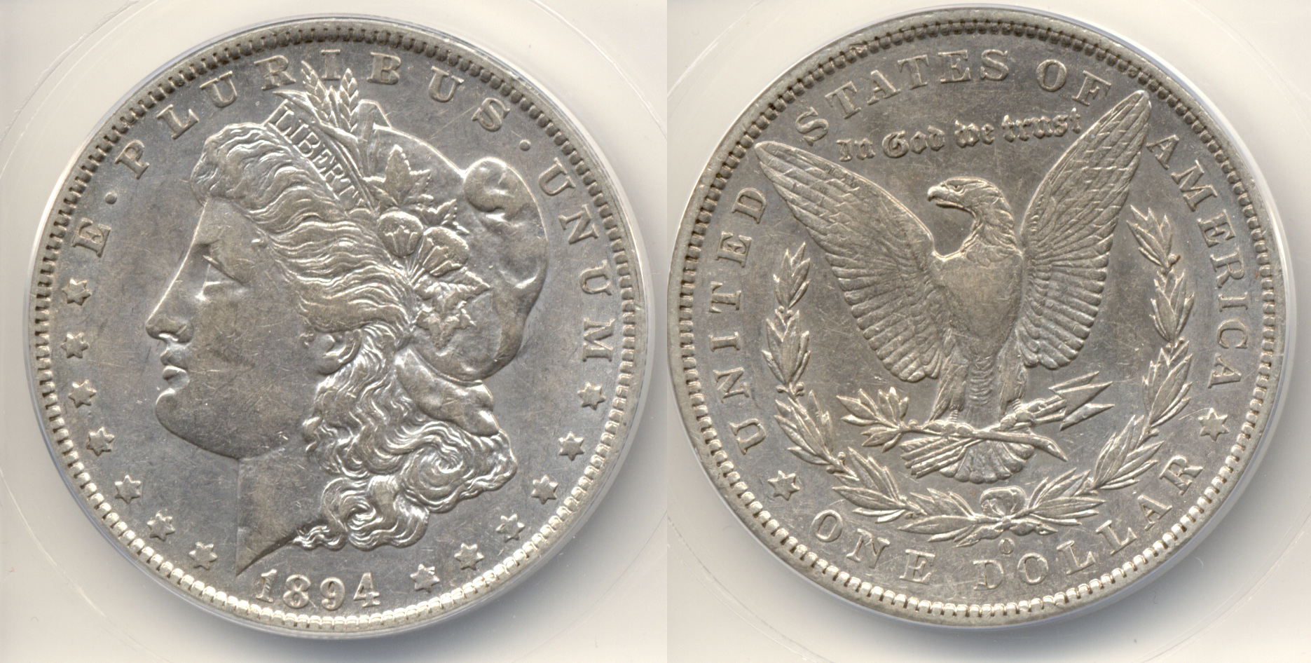 1894-O Morgan Silver Dollar ANACS AU-50