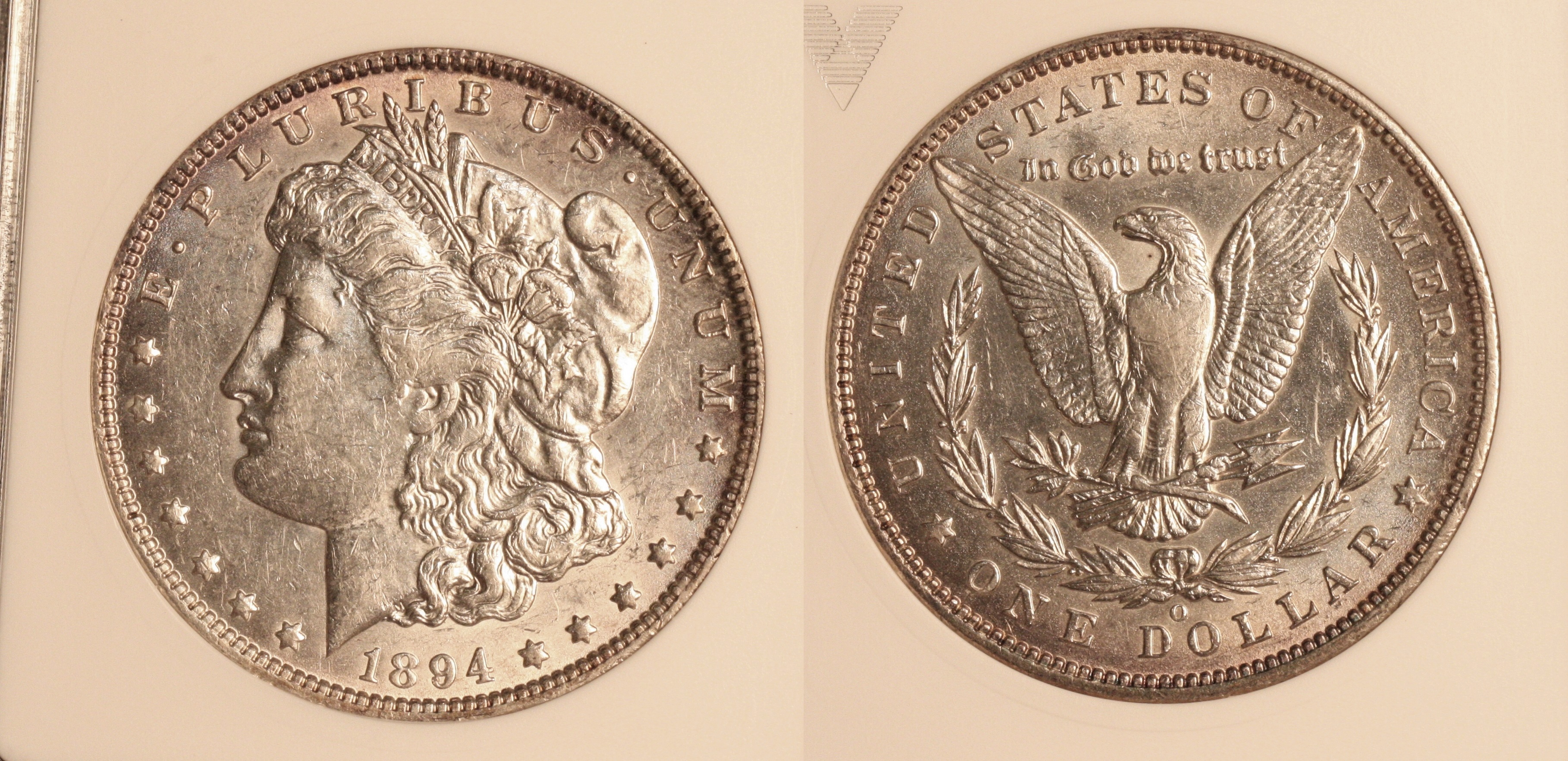 1894-O Morgan Silver Dollar ANACS AU-55 camera