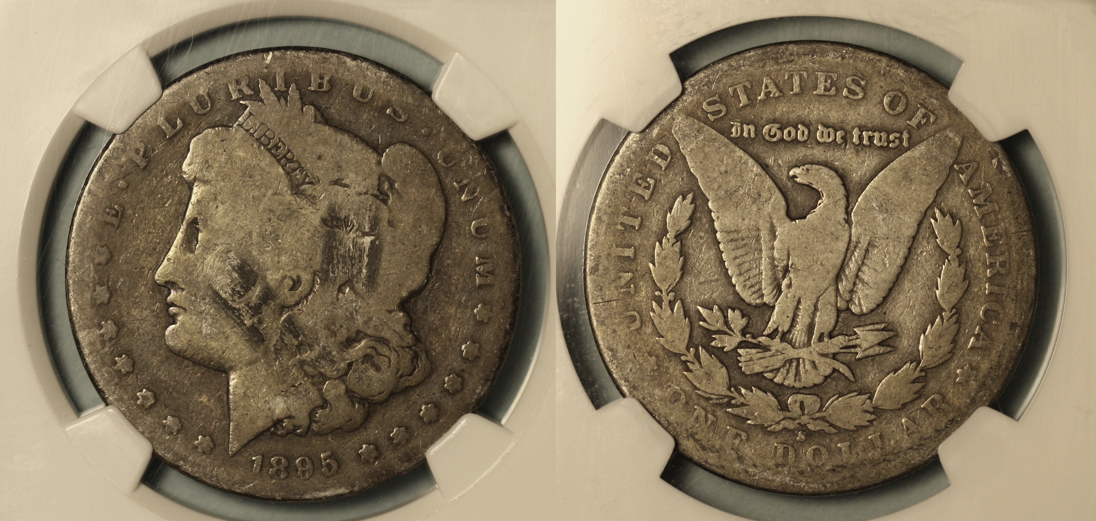 1895-S Morgan Silver Dollar NGC AG-3 Details camera
