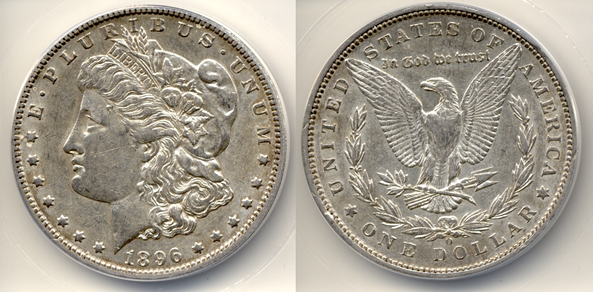 1896-O Morgan Silver Dollar ANACS AU-50