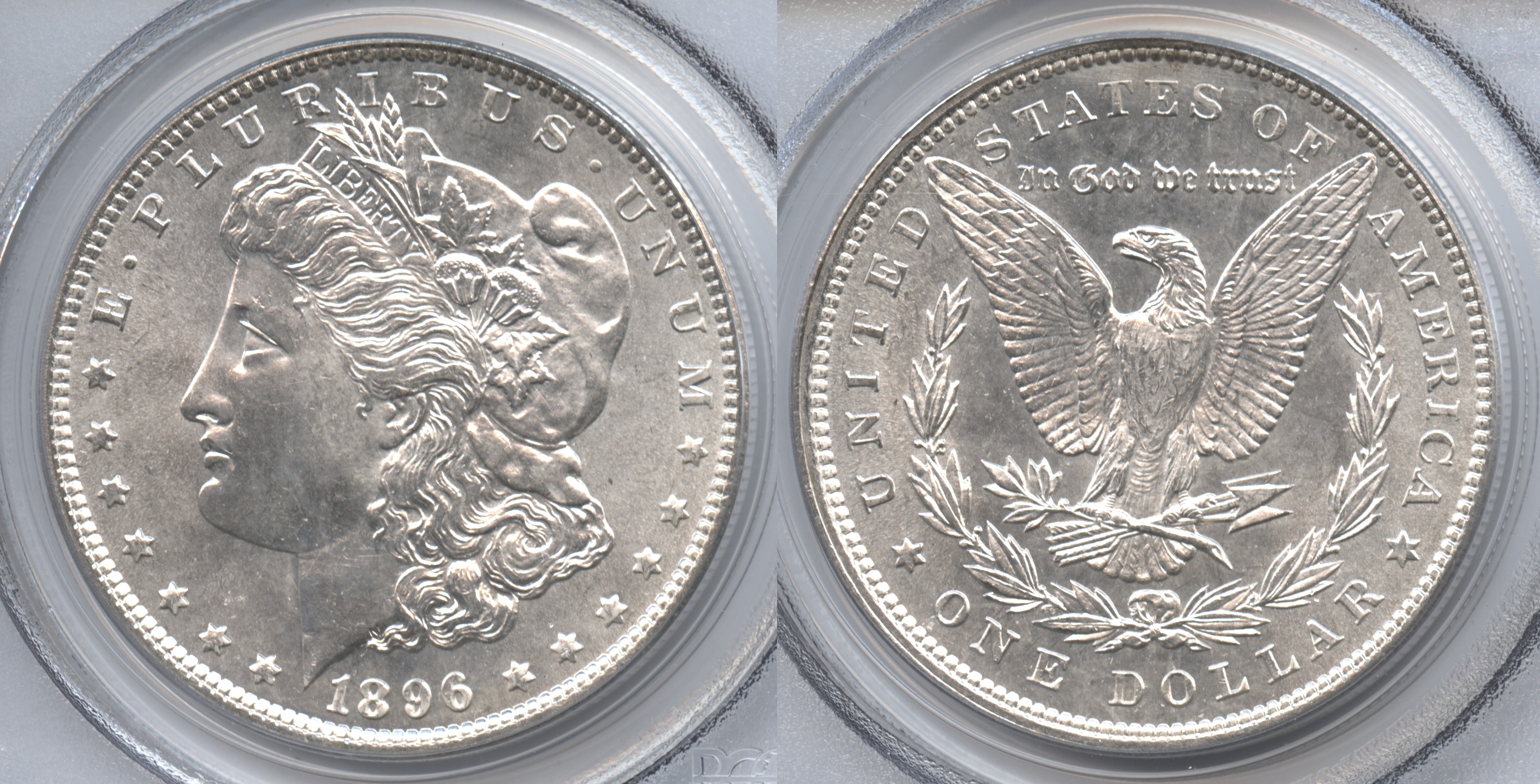 1896 Morgan Silver Dollar PCGS MS-63 VAM-1, Normal Die
