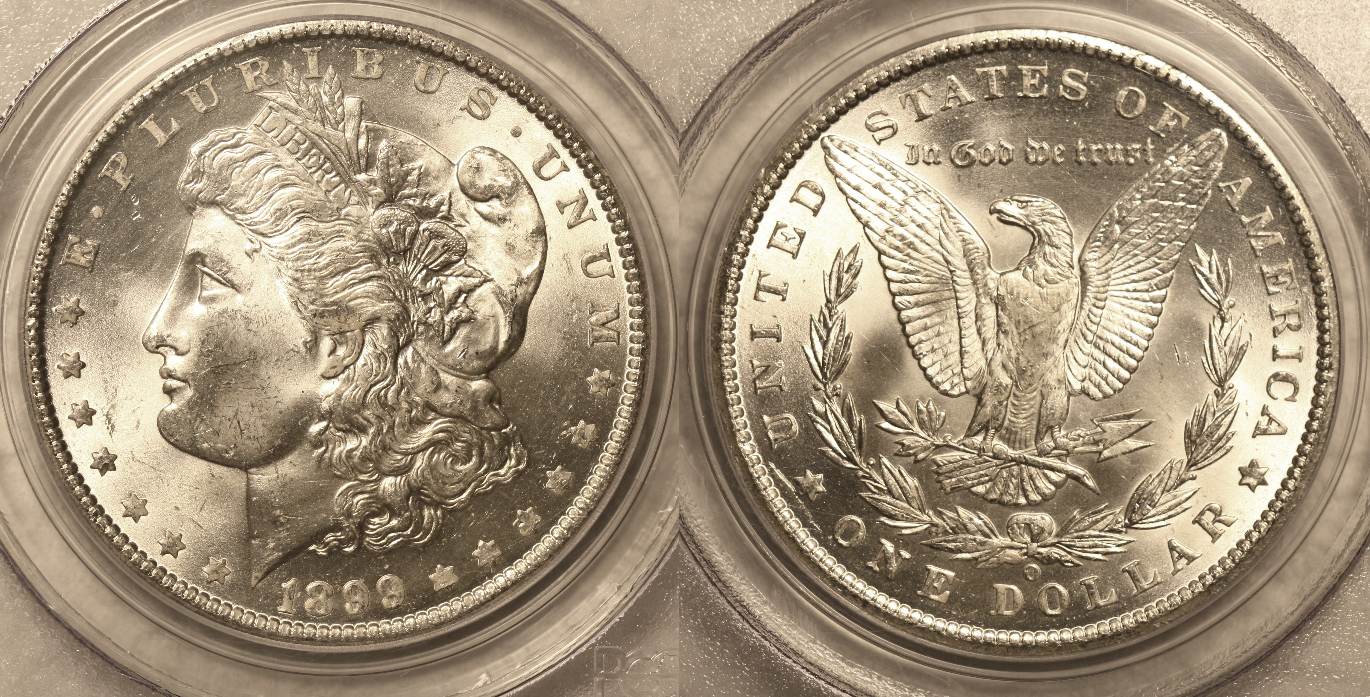 1899-O Morgan Silver Dollar PCGS MS-63 camera