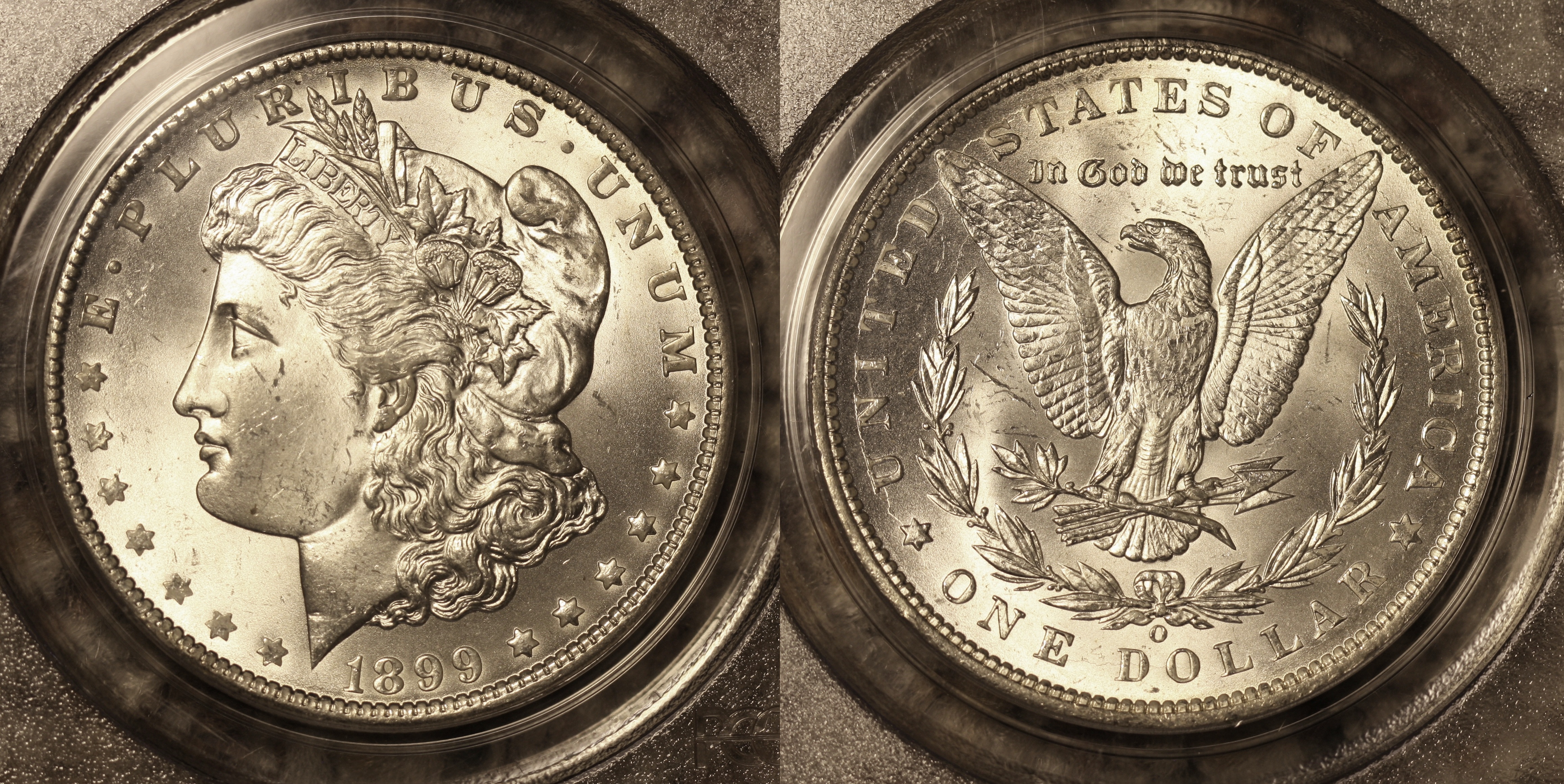 1899-O Morgan Silver Dollar PCGS MS-64 camera