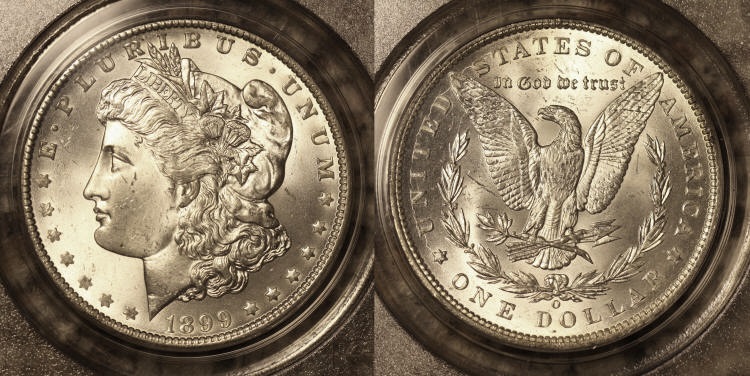 1899-O Morgan Silver Dollar PCGS MS-64 camera small