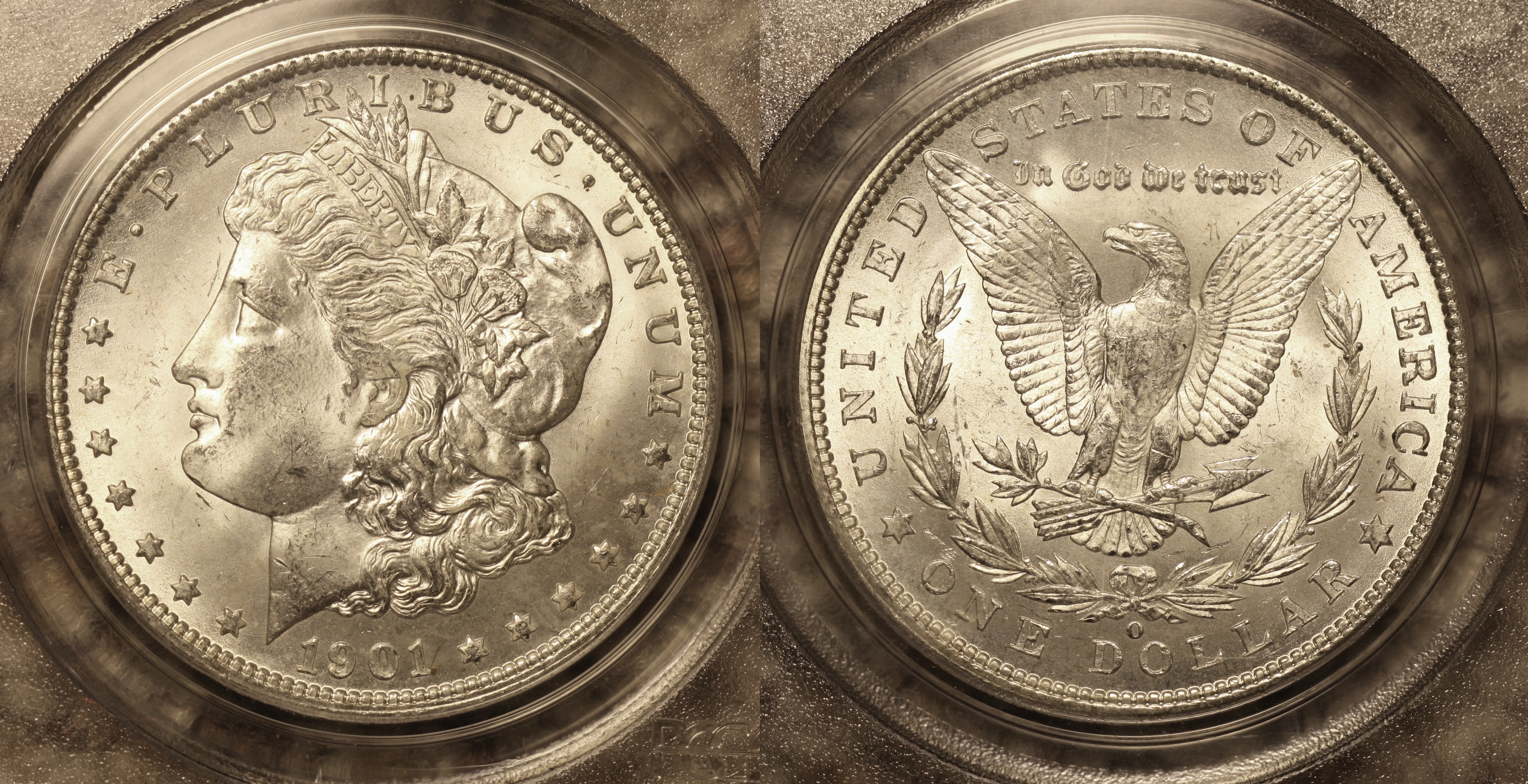1901-O Morgan Silver Dollar PCGS MS-64 camera