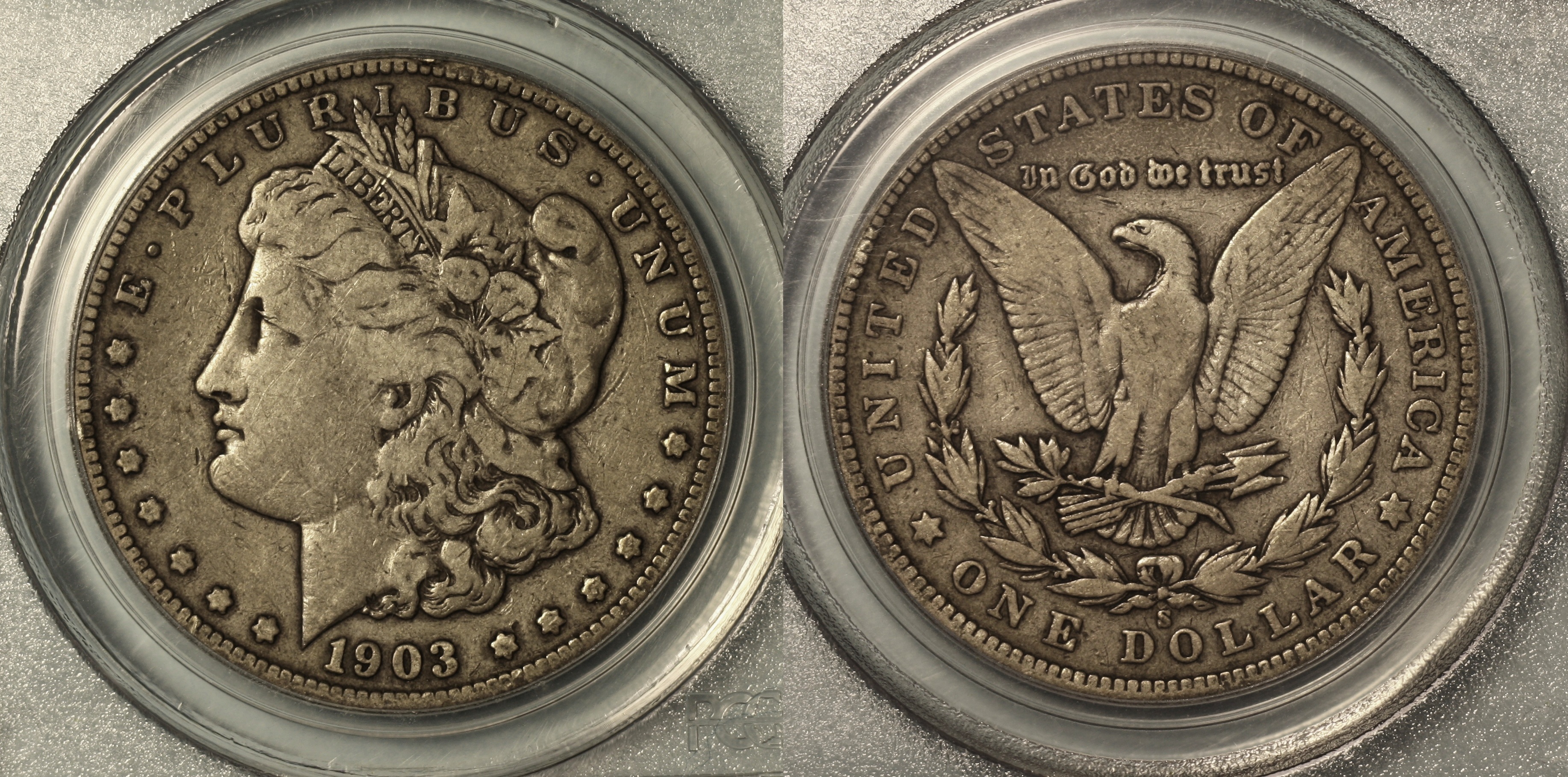 1903-S Morgan Silver Dollar PCGS Fine-15 camera