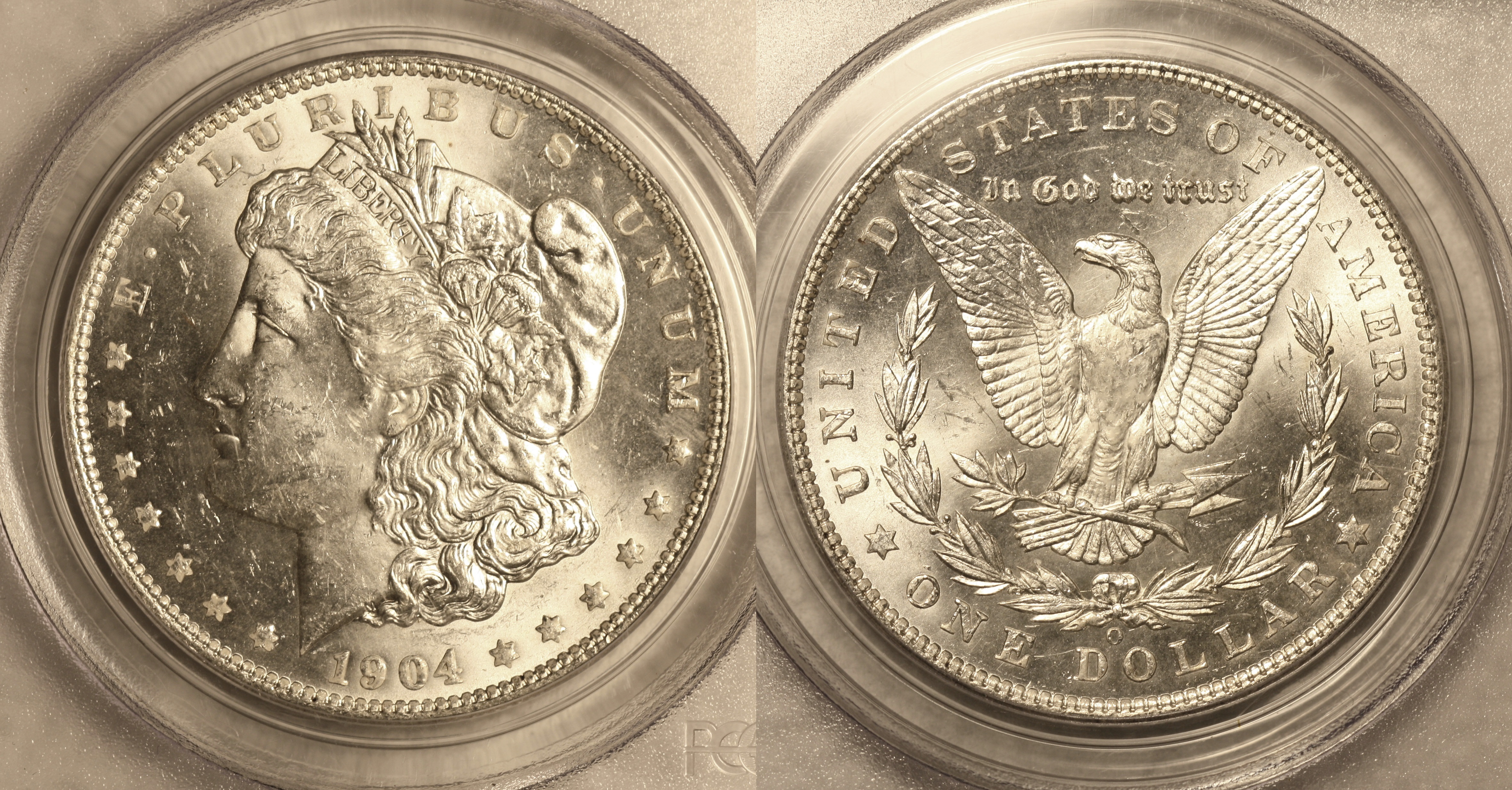 1904-O Morgan Silver Dollar PCGS MS-63 #a camera