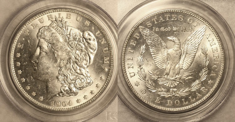 1904-O Morgan Silver Dollar PCGS MS-63 #a camera small