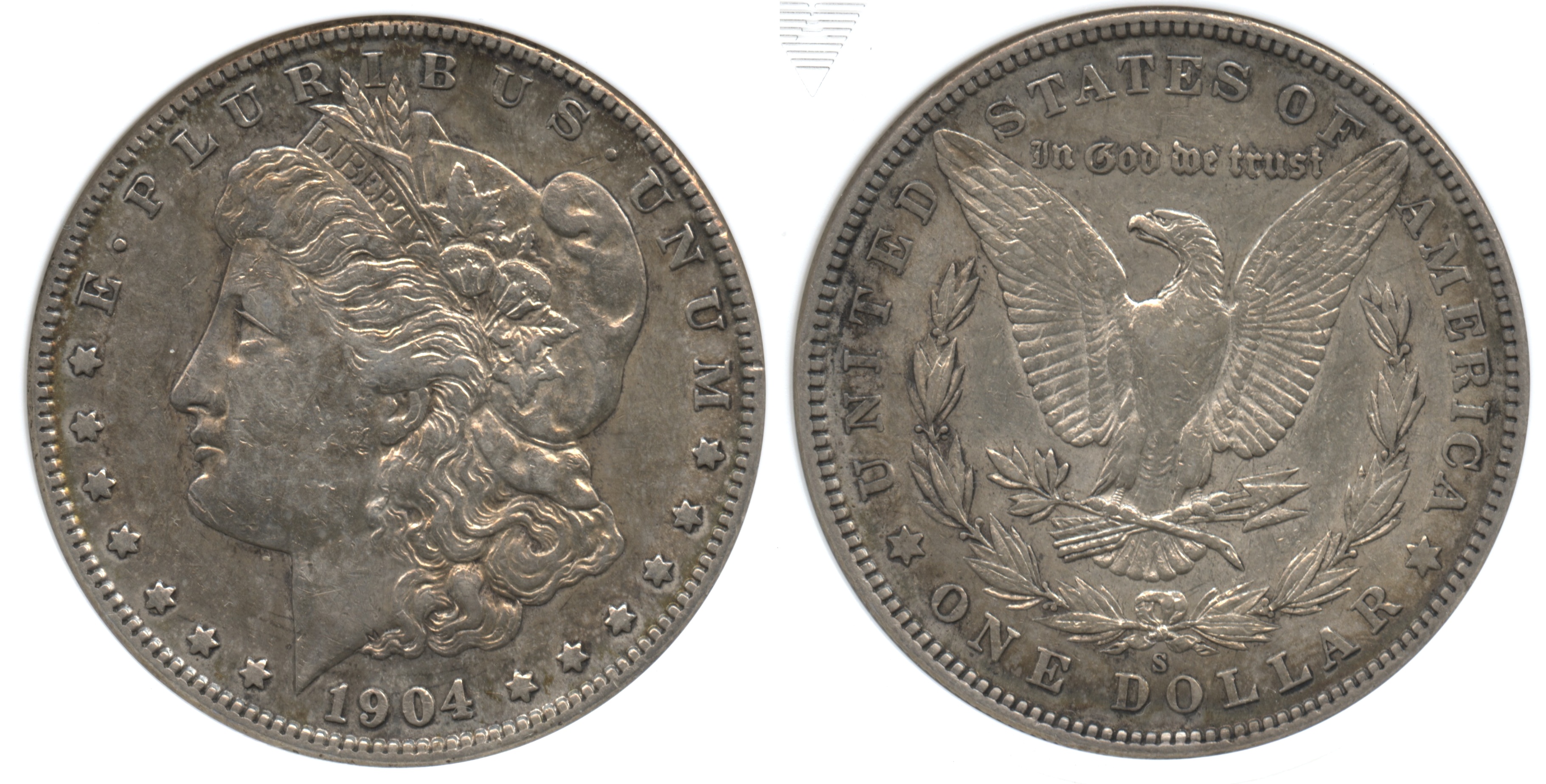 1904-S Morgan Silver Dollar ANACS AU-50 VAM-1