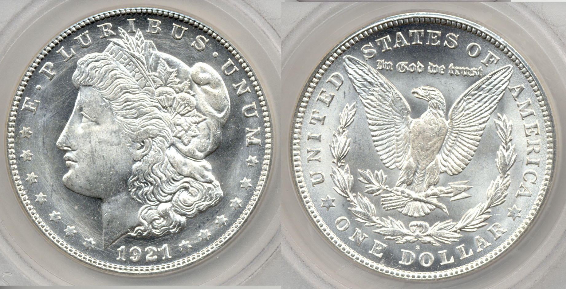 1921-S Morgan Silver Dollar SEGS MS-64