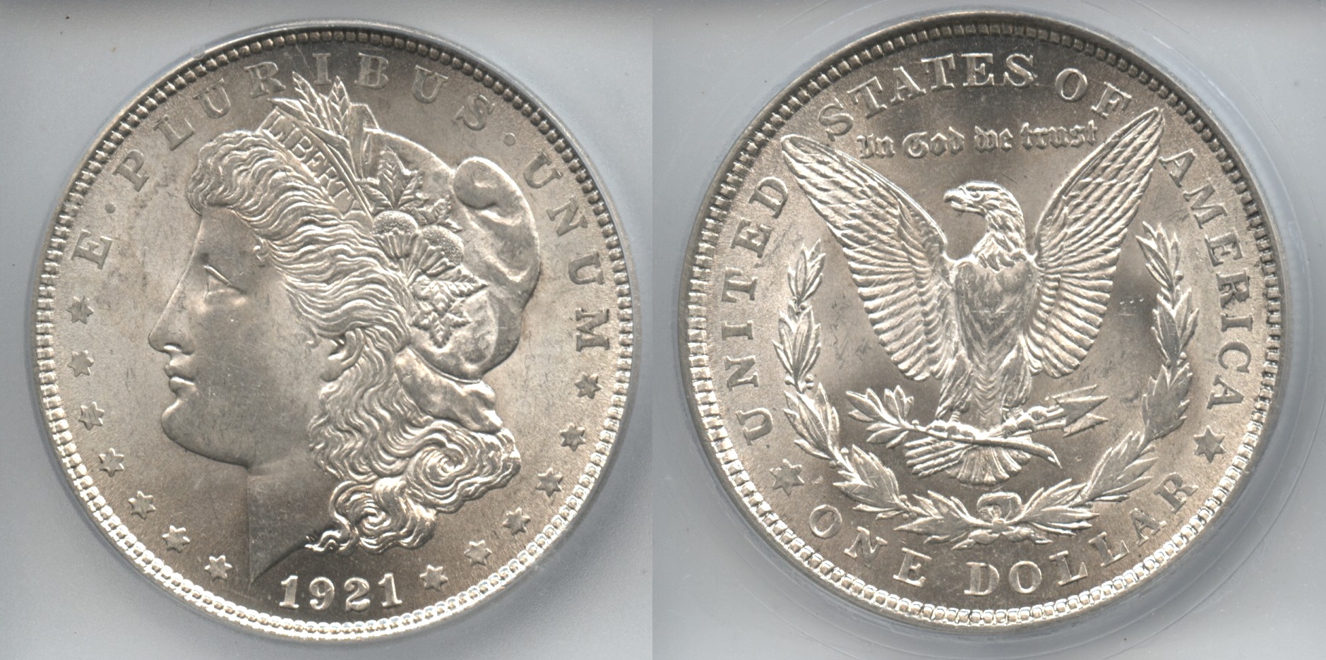 1921 Morgan Silver Dollar ICG MS-64