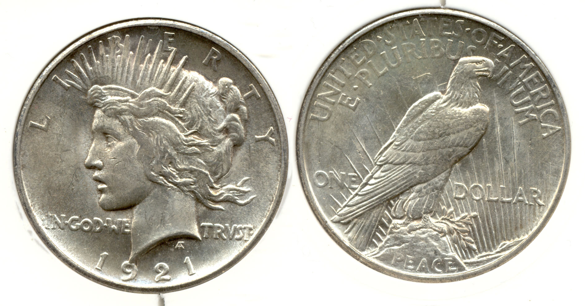 1921 Peace Silver Dollar in PCI MS-64