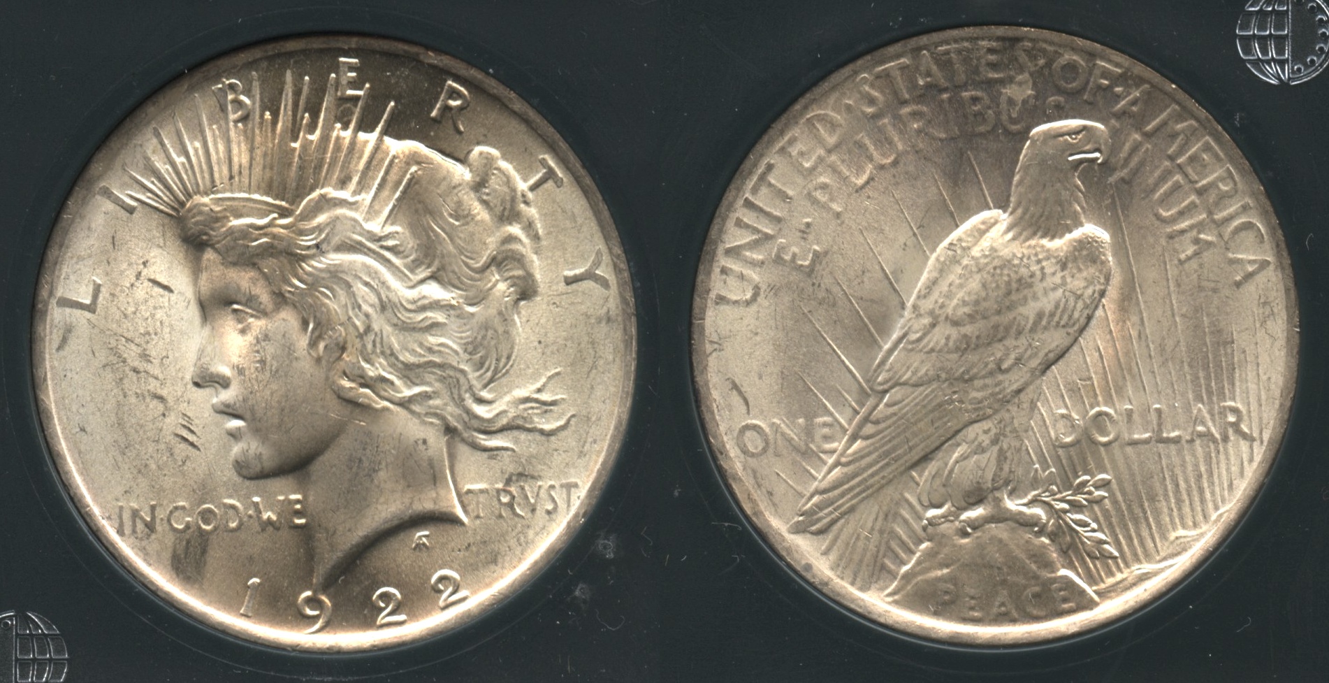 1922 Peace Silver Dollar Coin World MS-65