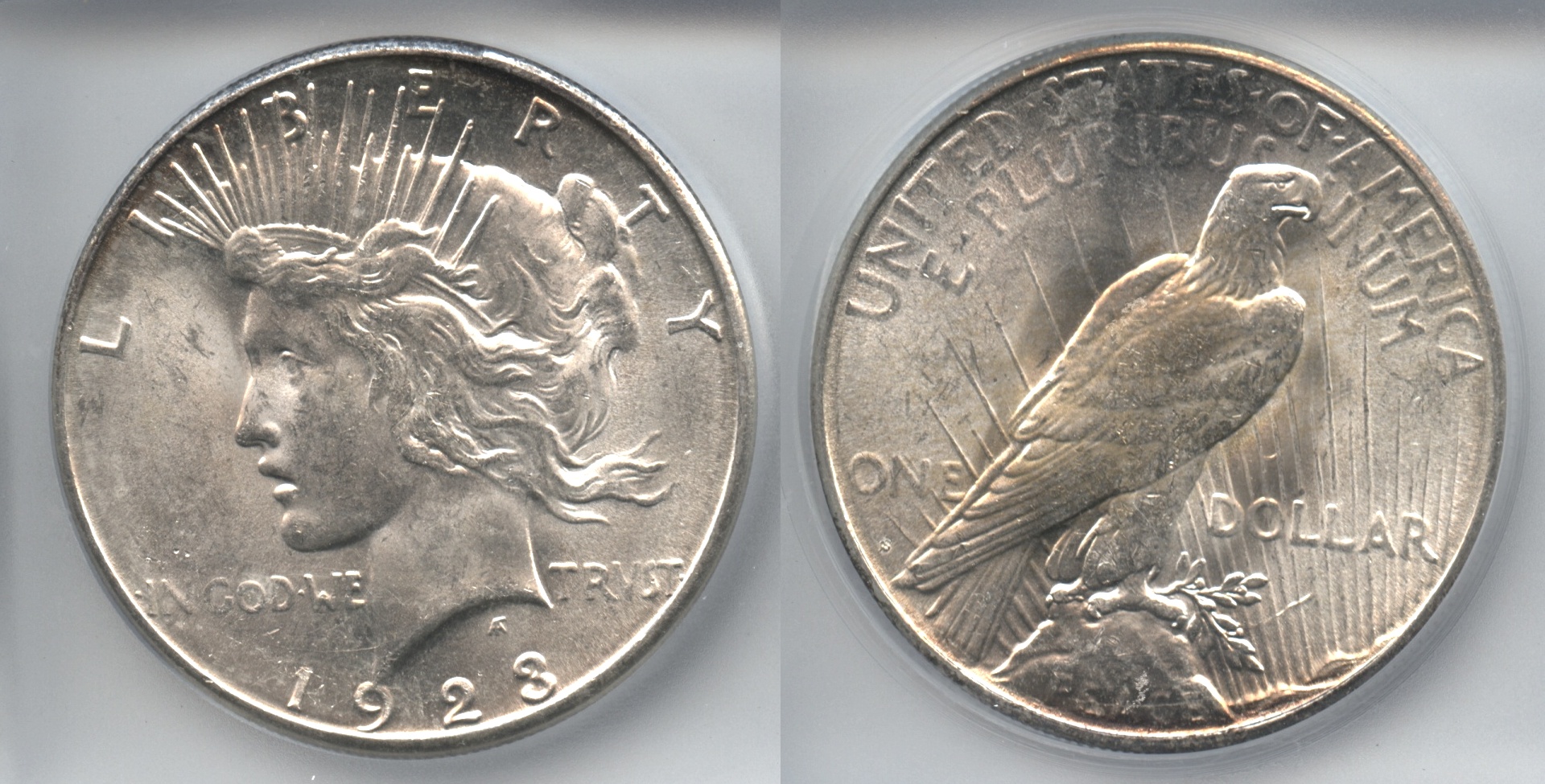 1923-S Peace Silver Dollar ICG MS-64