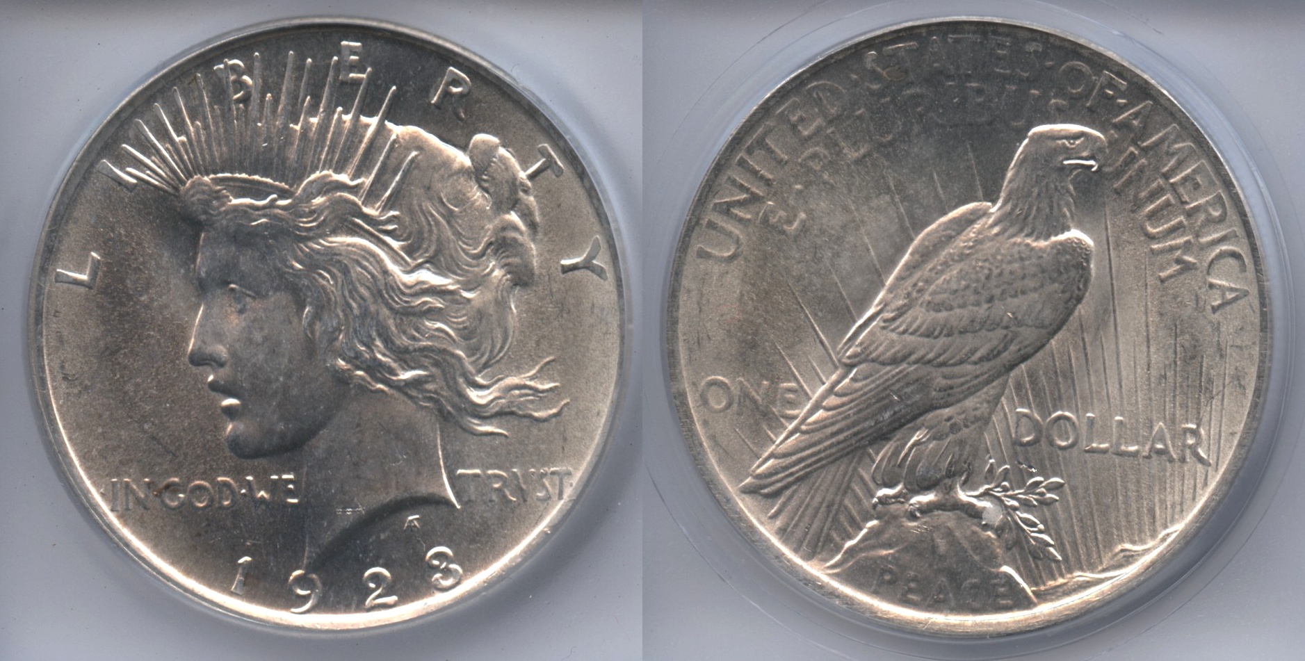 1923 Peace Silver Dollar ICG MS-62