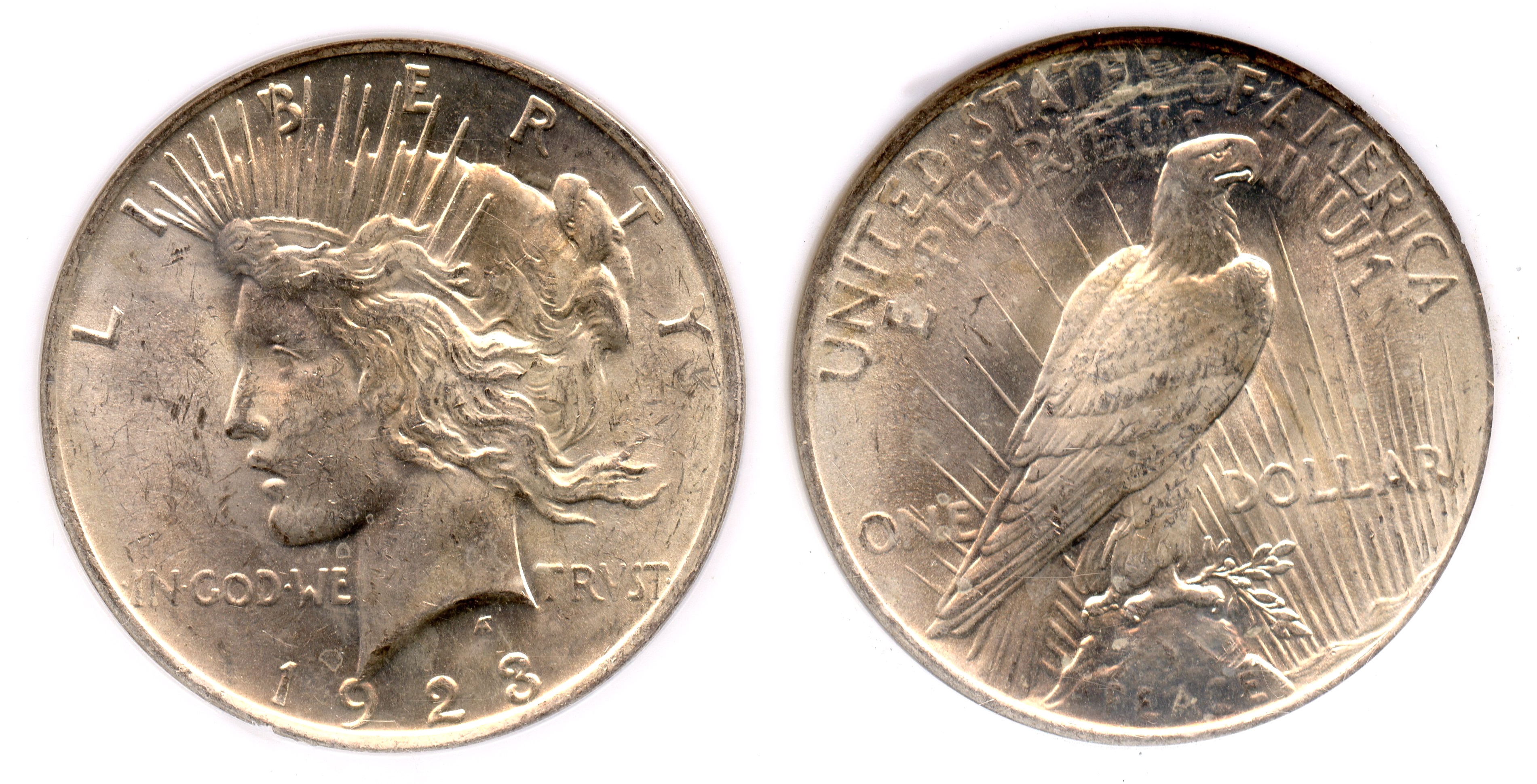 1923 Peace Silver Dollar NGC MS-62 Binion Collection