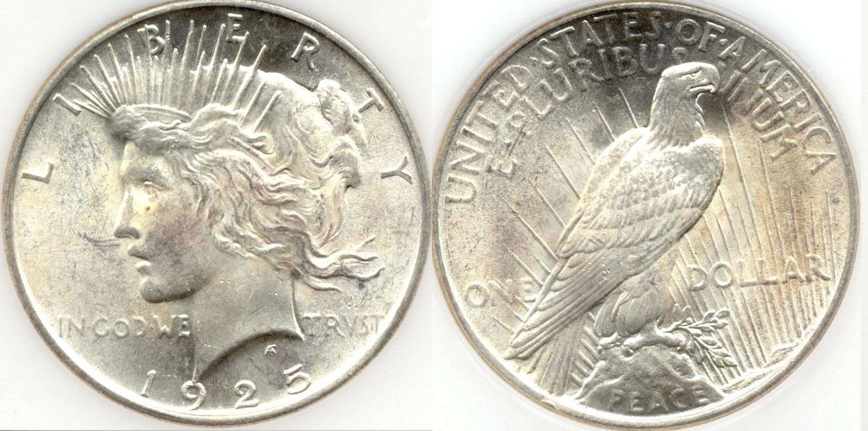 1925 Peace Silver Dollar PCI MS-64