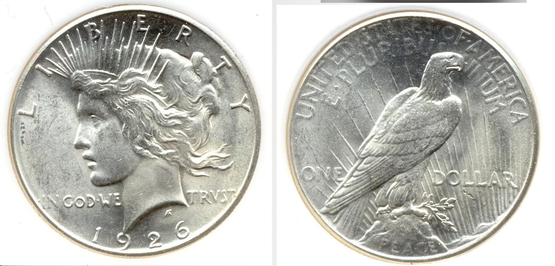 1926 Peace Silver Dollar PCI MS-65 a