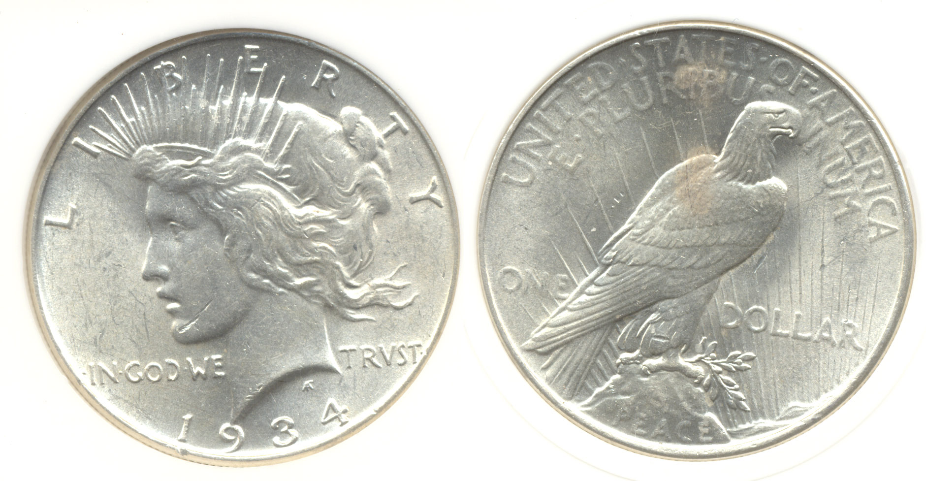 1934 Peace Silver Dollar PCI MS-63