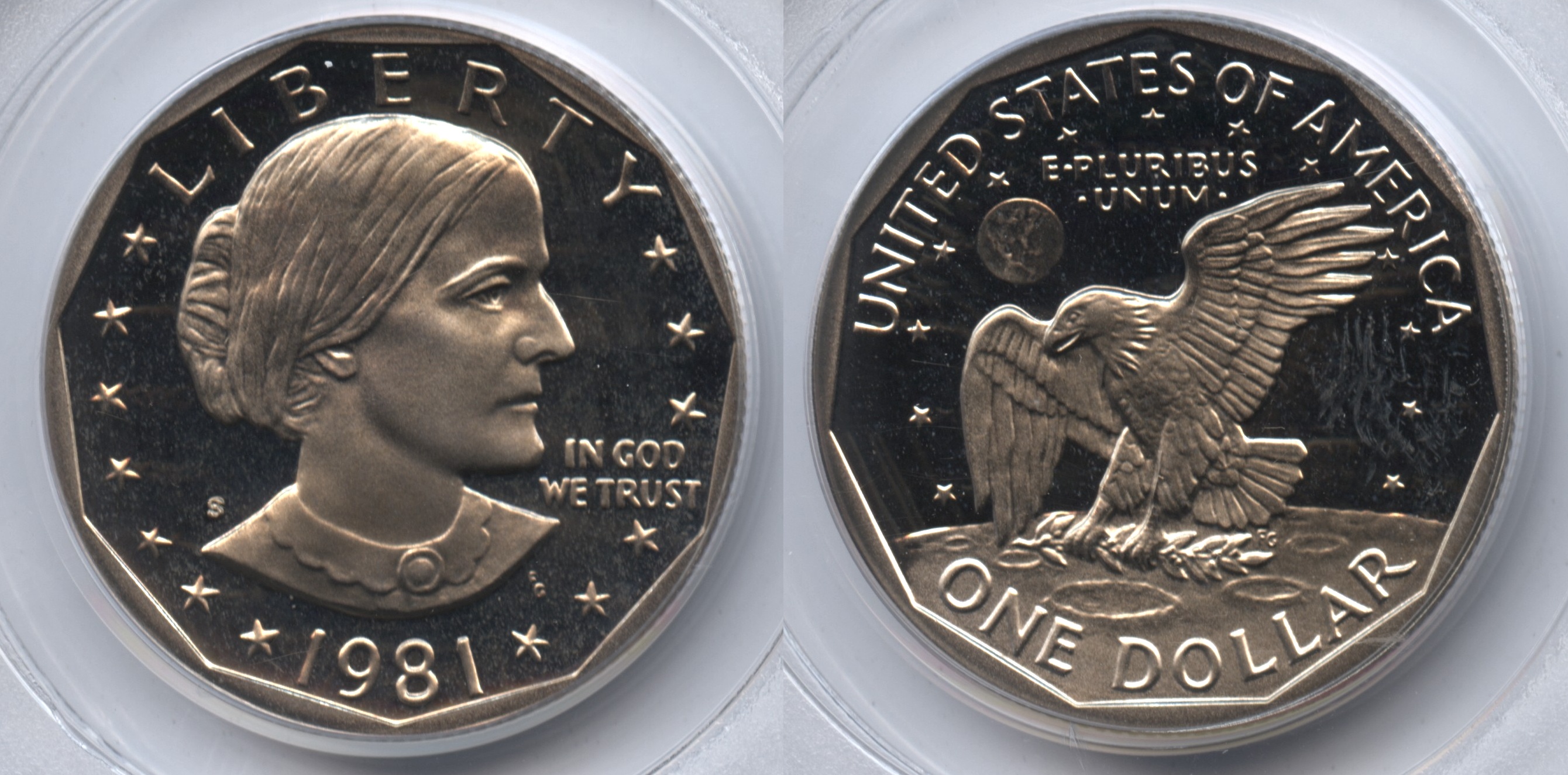 1981-S Type 2 Susan Anthony Silver Dollar PCGS Proof-68 Deep Cameo