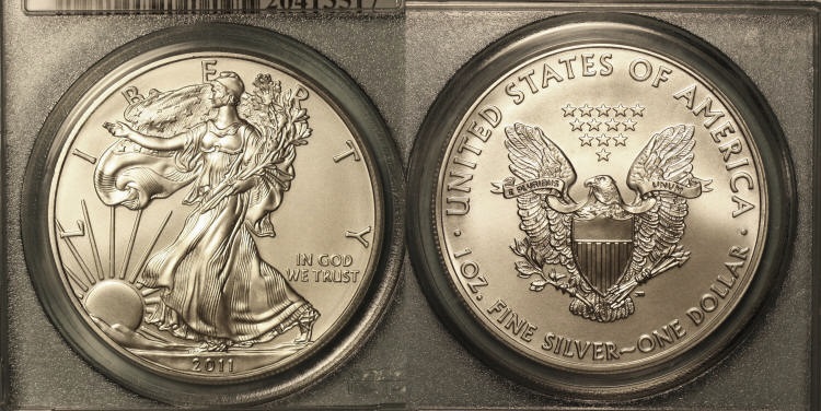 2011 San Francisco Silver Eagle Dollar PCGS MS-70 camera small