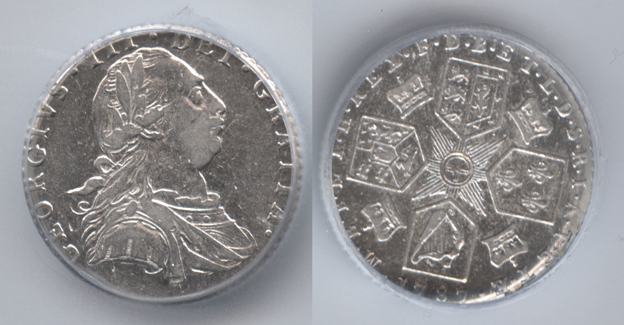 1787 Great Britain 6 Pence ICG EF-40