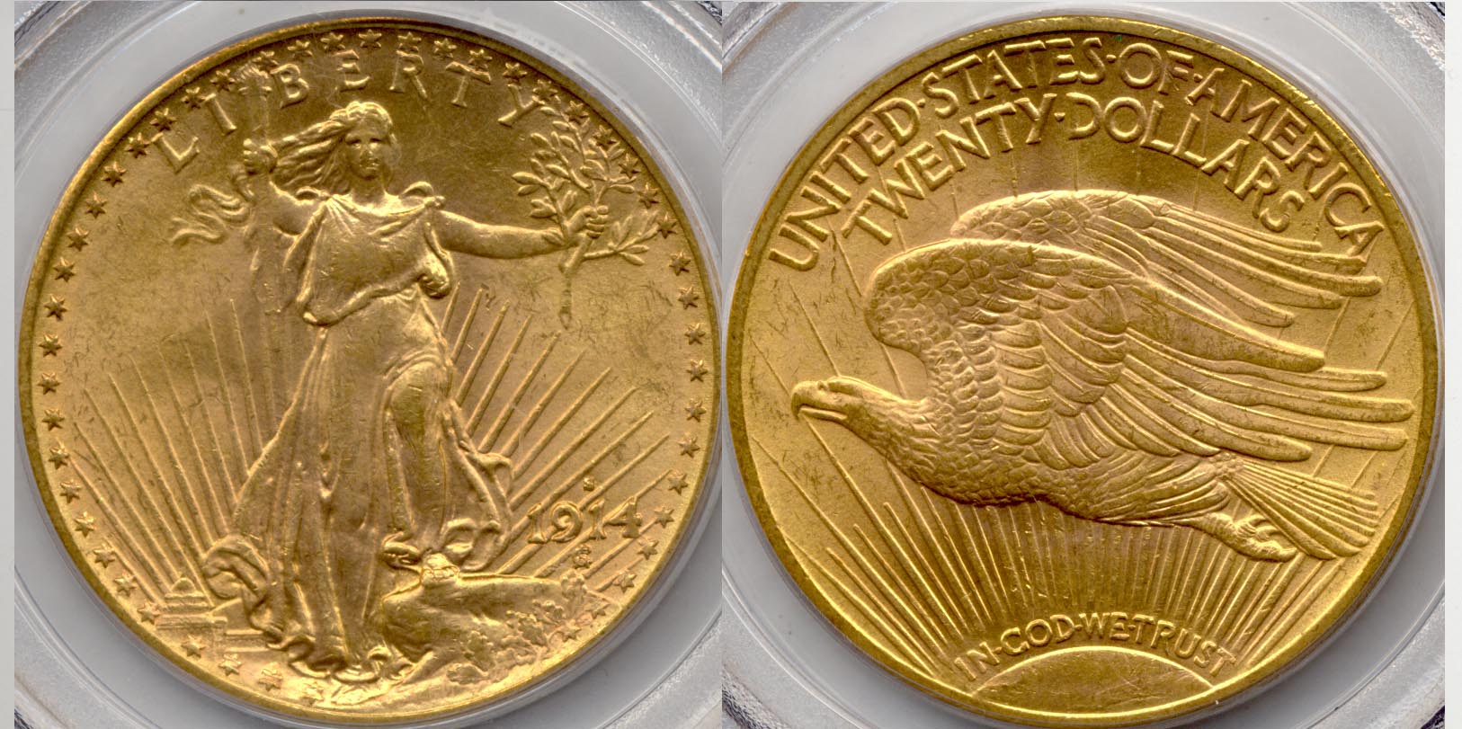 1914-S Saint Gaudens Double Eagle PCGS MS-62