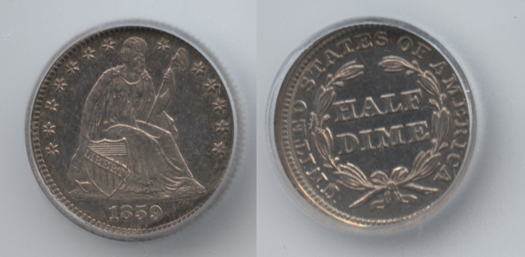 1859 Seated Liberty Half Dime ICG Proof-65