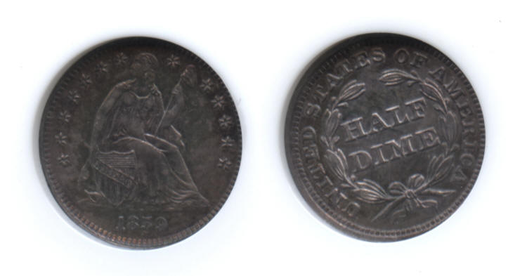 1859 Seated Liberty Half Dime NGC Proof-65 small