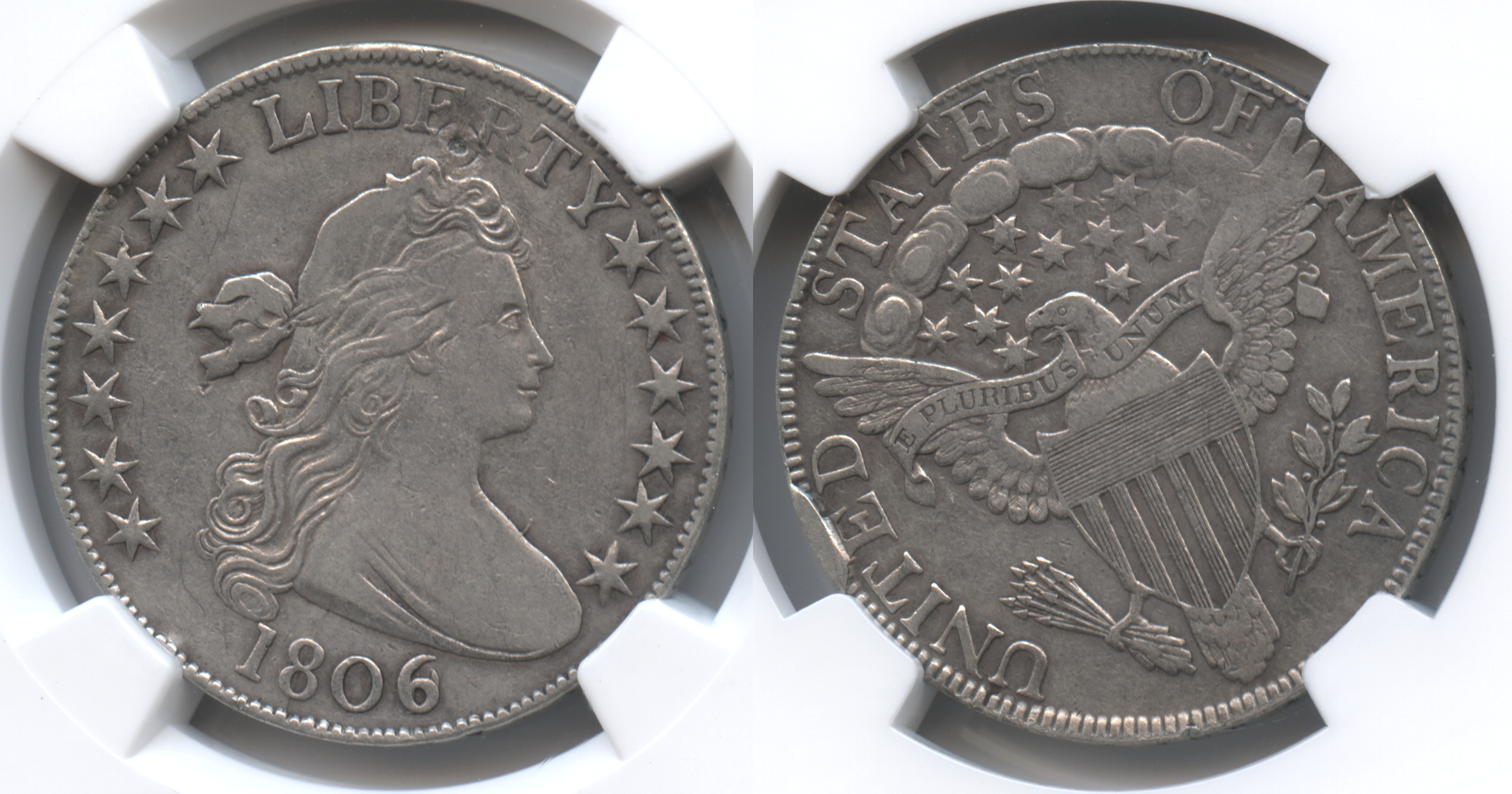 1806/9 Draped Bust Half Dollar NGC EF Details