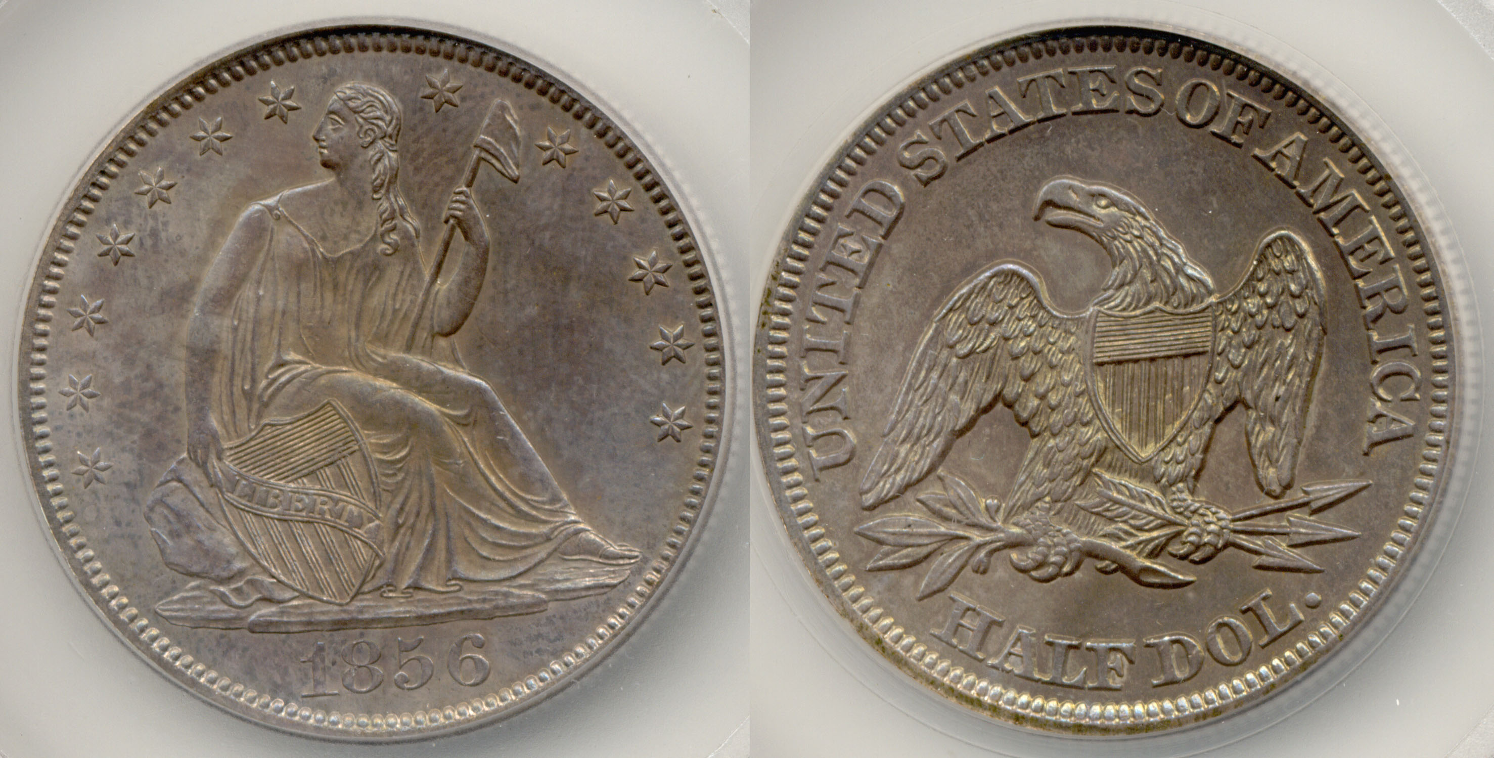 1856 Seated Liberty Half Dollar SEGS MS-64