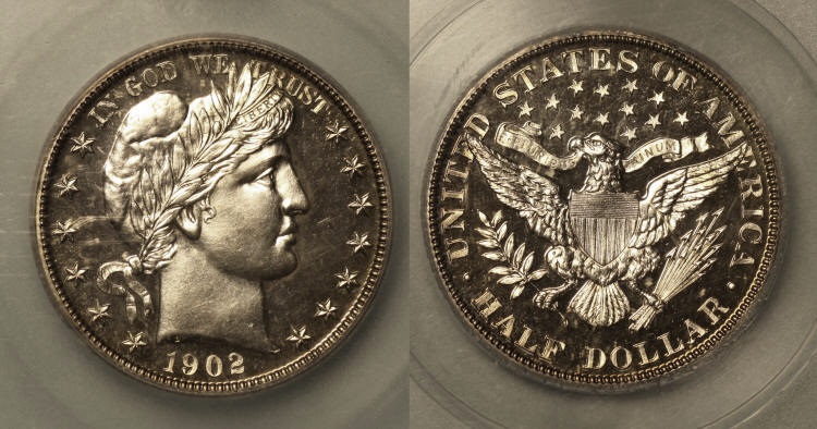1902 Barber Half Dollar ICG Proof-66 camera small