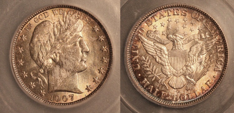 1907-O Barber Half Dollar ICG MS-65 camera small