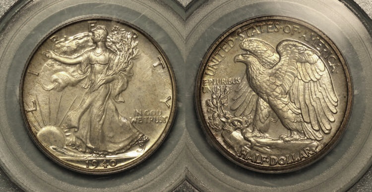 1940 Walking Liberty Half Dollar PCGS Proof-66 camera small