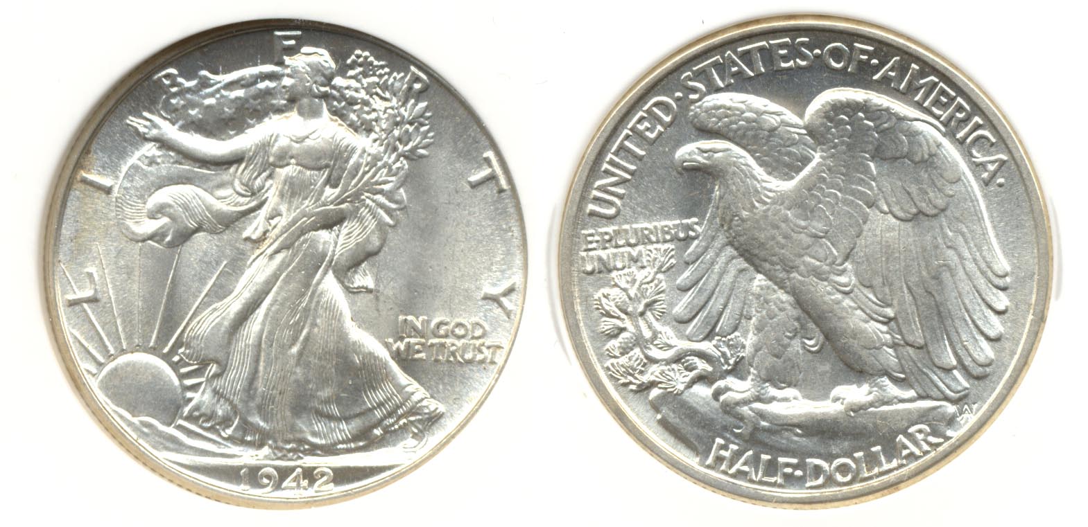 1942 Walking Liberty Half Dollar PCI MS-65