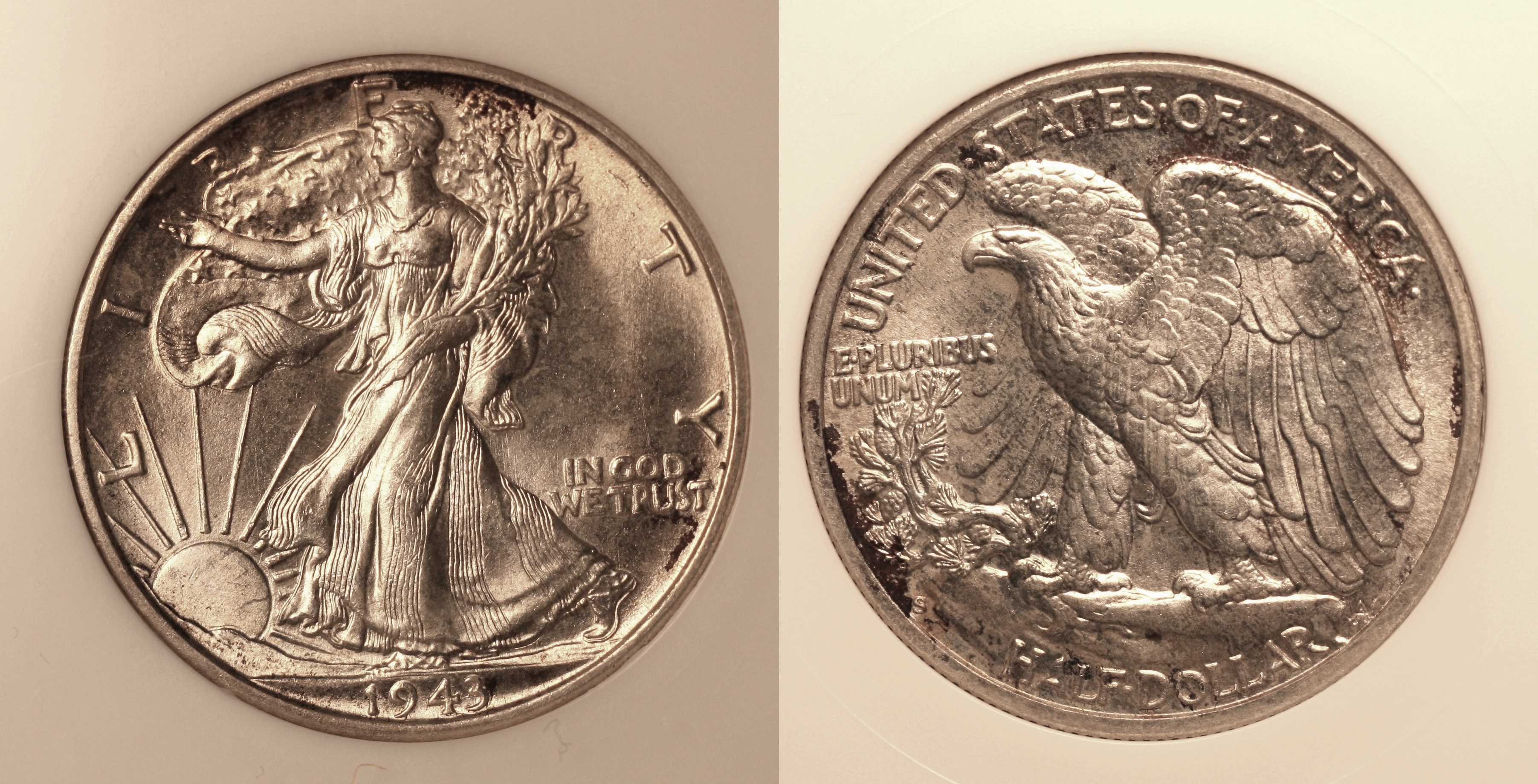 1943-S Walking Liberty Half Dollar NGC MS-65 camera