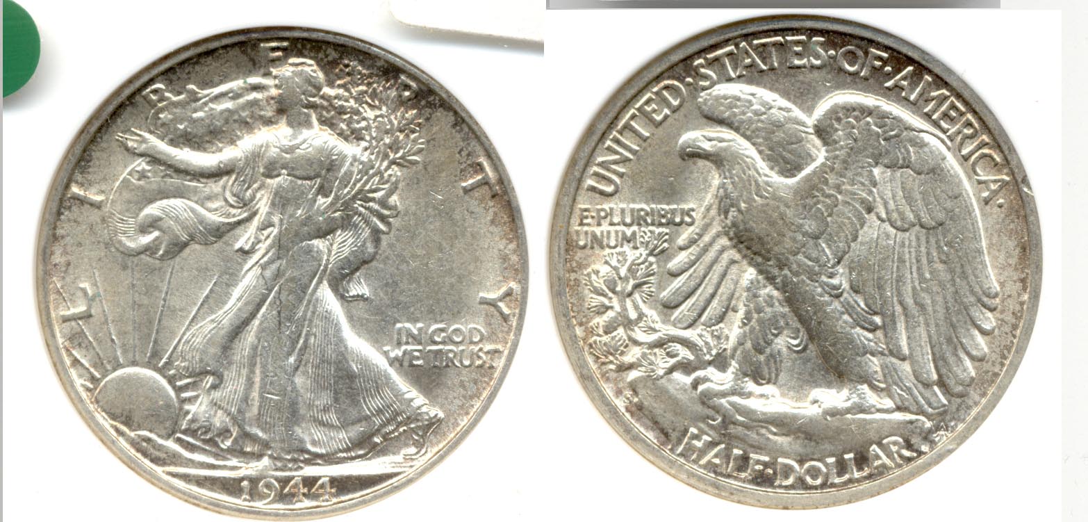 1944-S Walking Liberty Half Dollar ANACS AU-55